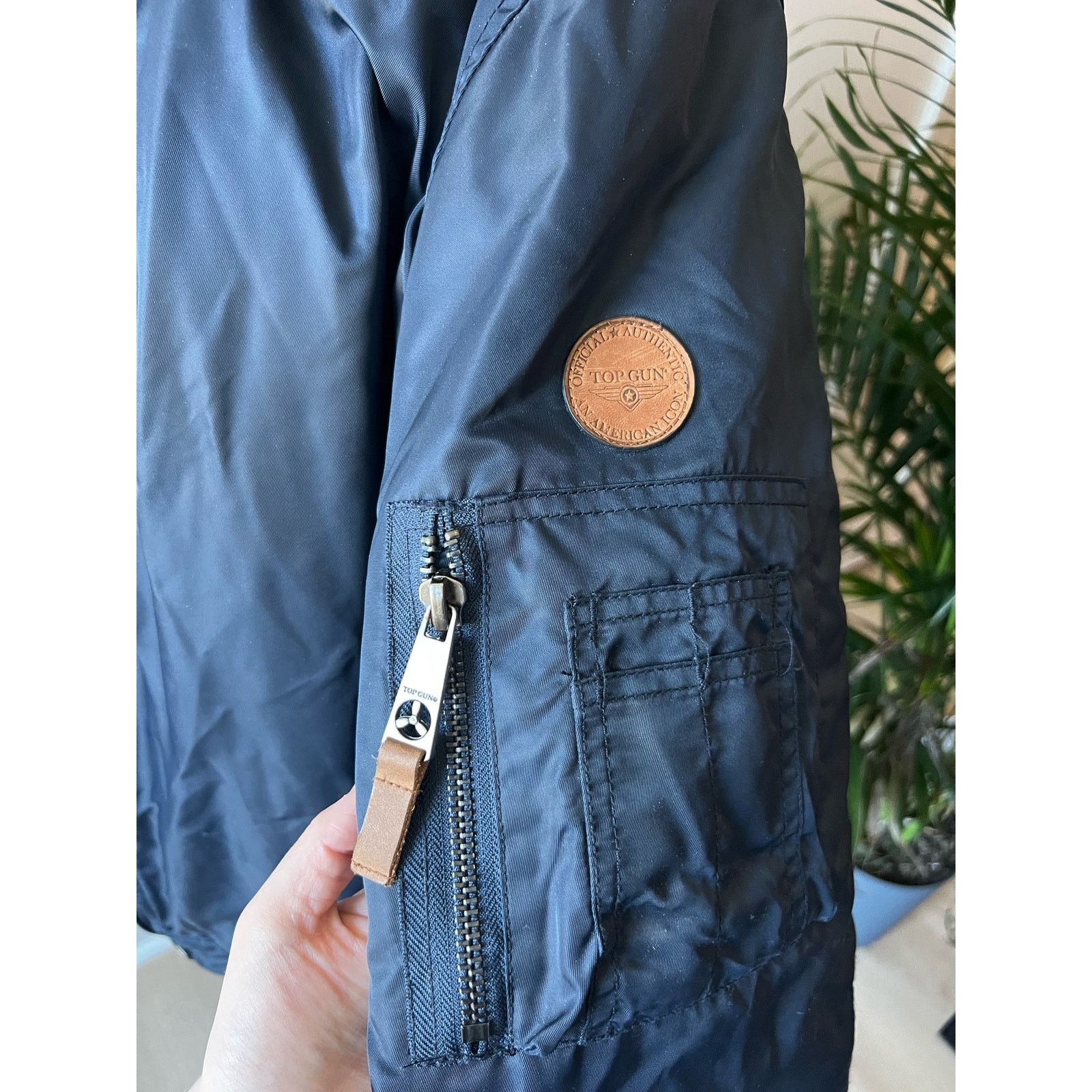 Vintage TOP GUN® B-15 MEN'S HEAVY DUTY FLIGHT BOMBER JACKET XL Size US XL / EU 56 / 4 - 9 Thumbnail