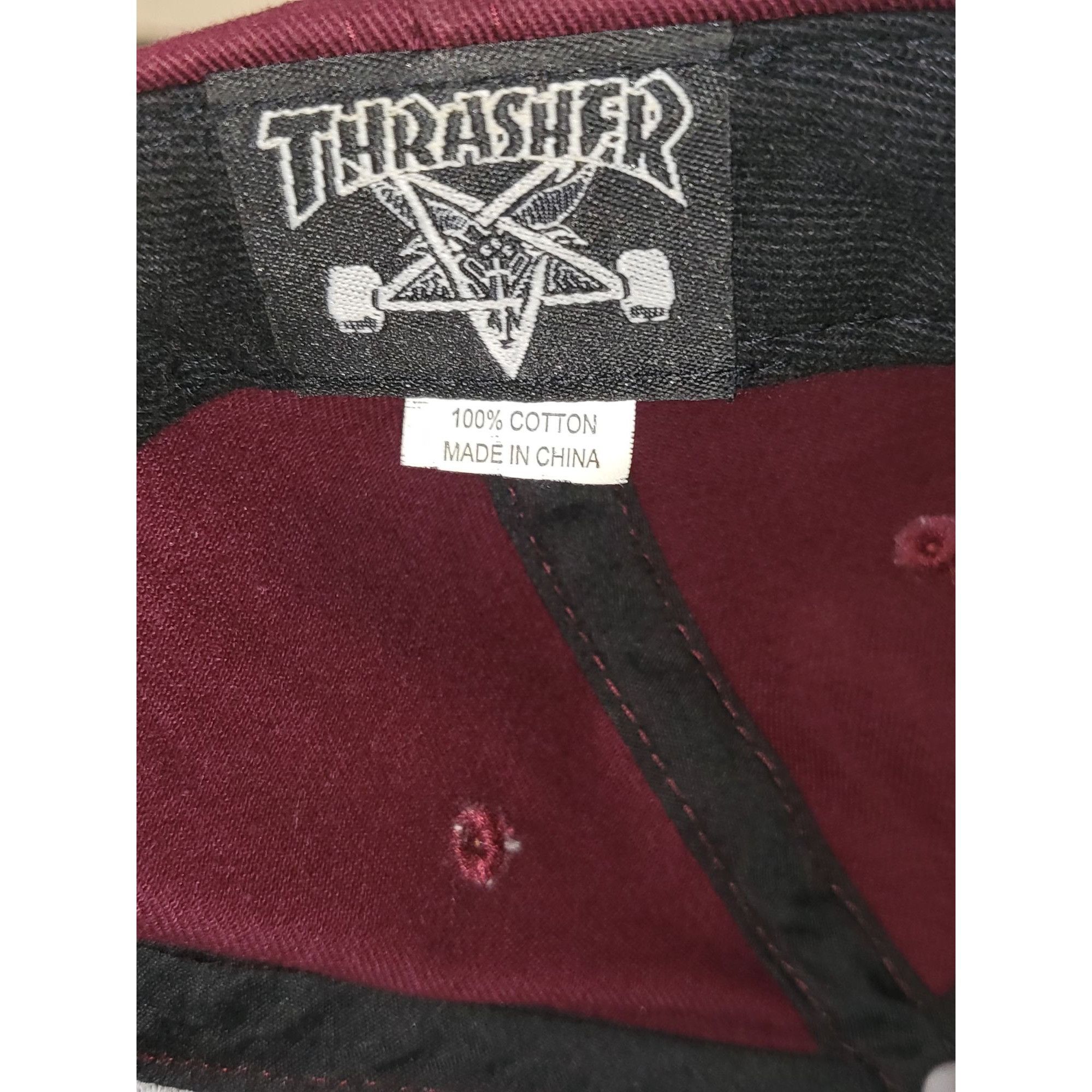 Thrasher Mag Logo Snapback Black White - Casquette Homme et Femme