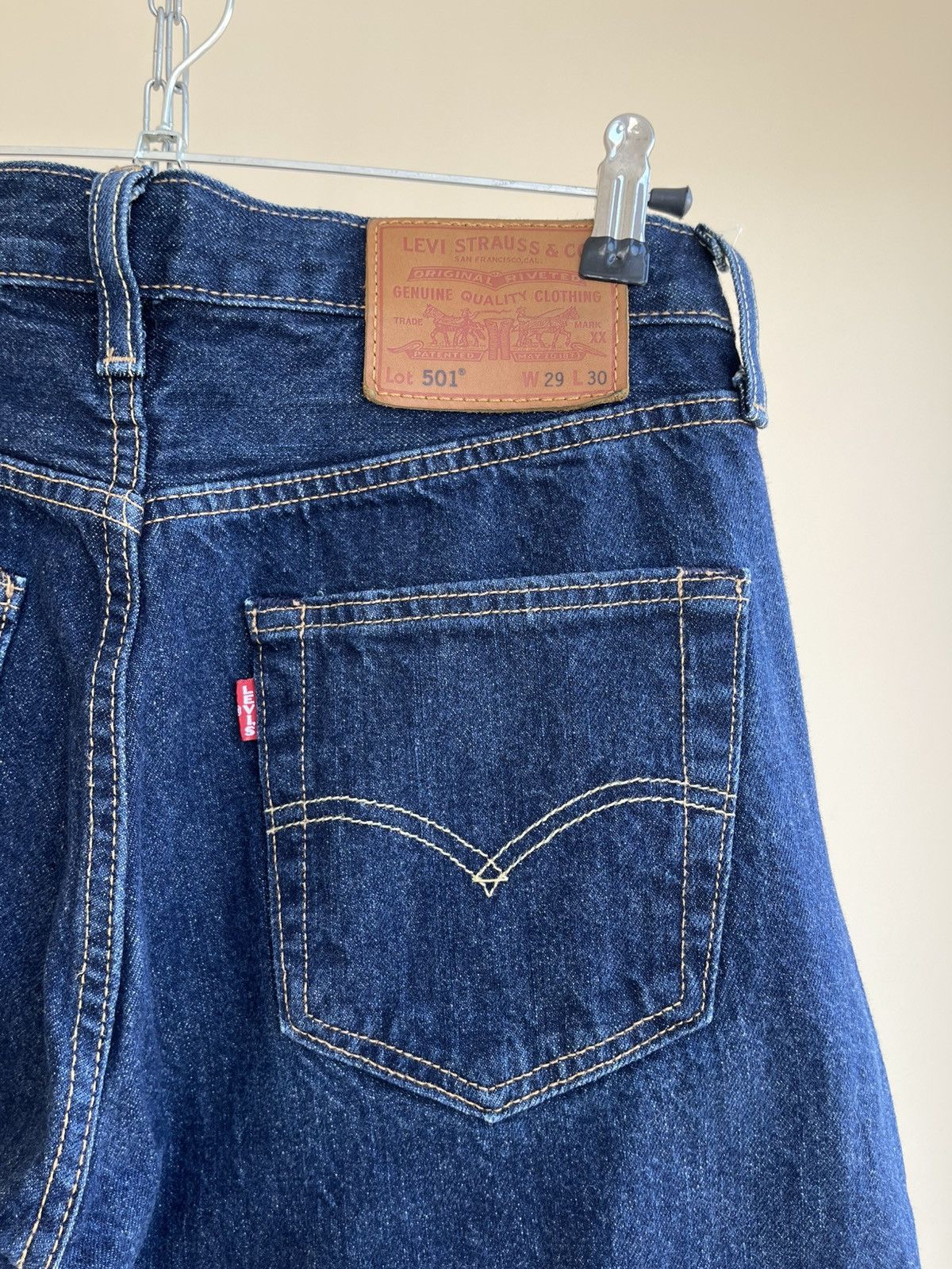 Levi's Premium 501 Straight Regular Fit 5 Pocket Denim Jeans 28x30 Size US 28 / EU 44 - 6 Thumbnail