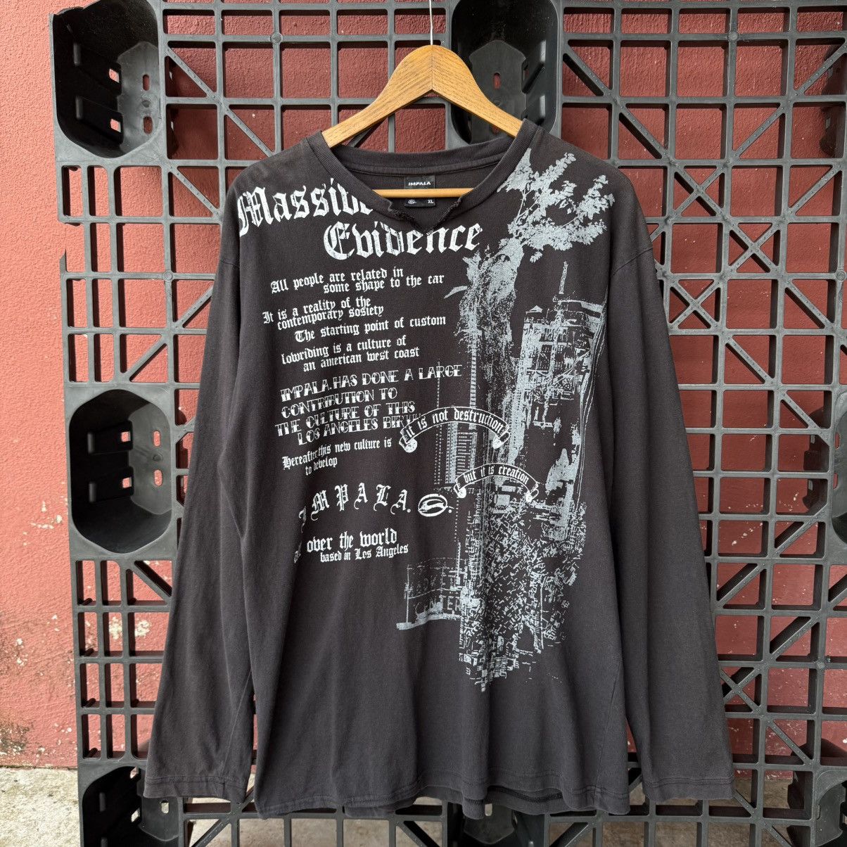 Japanese Brand Vintage Y2K Impala Wording Graphic Street Faded Tee Size US XL / EU 56 / 4 - 3 Thumbnail