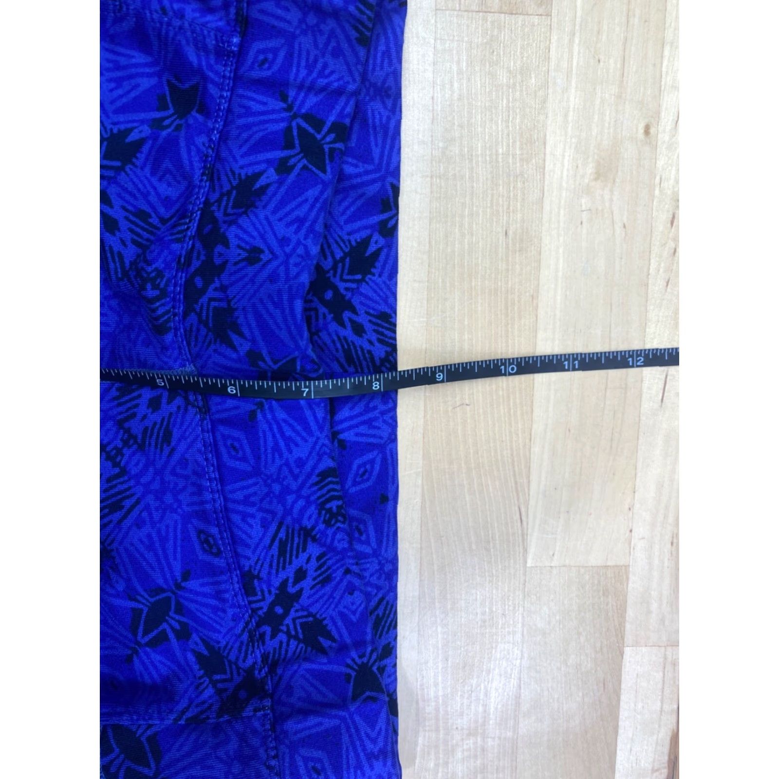 Athleta Athleta Leggings Womens S Capri Blue Print Casual Activewear Running & Jogging Size 28" / US 6 / IT 42 - 6 Thumbnail