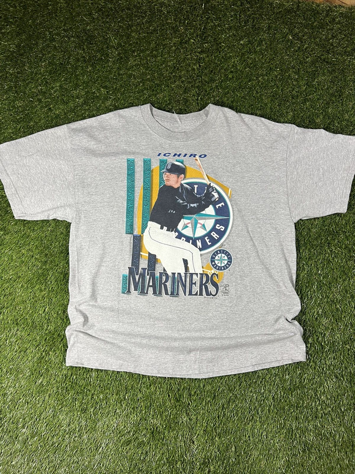 MLB Vintage Y2K Seattle Mariners Ichiro Suzuki Graphic MLB Tee Size US XL / EU 56 / 4 - 1 Thumbnail