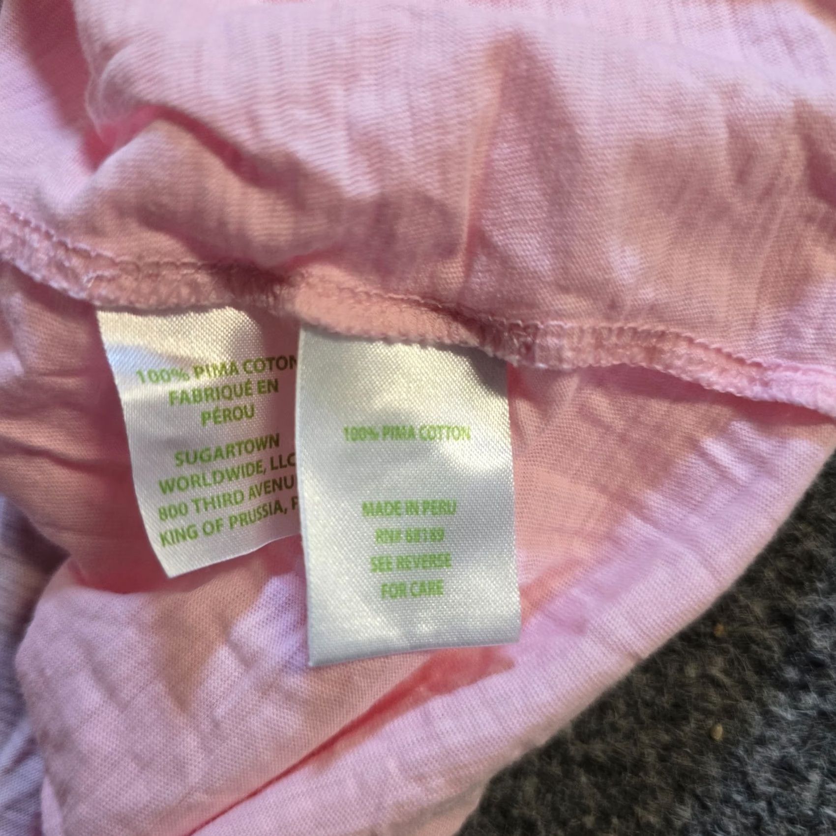 Lilly Pulitzer Lilly Pulitzer Top Women XS Pink Slub Knit Pima Cotton Short Sleeve Casual V-Neck Lightweight Basic Size XS / US 0-2 / IT 36-38 - 7 Thumbnail
