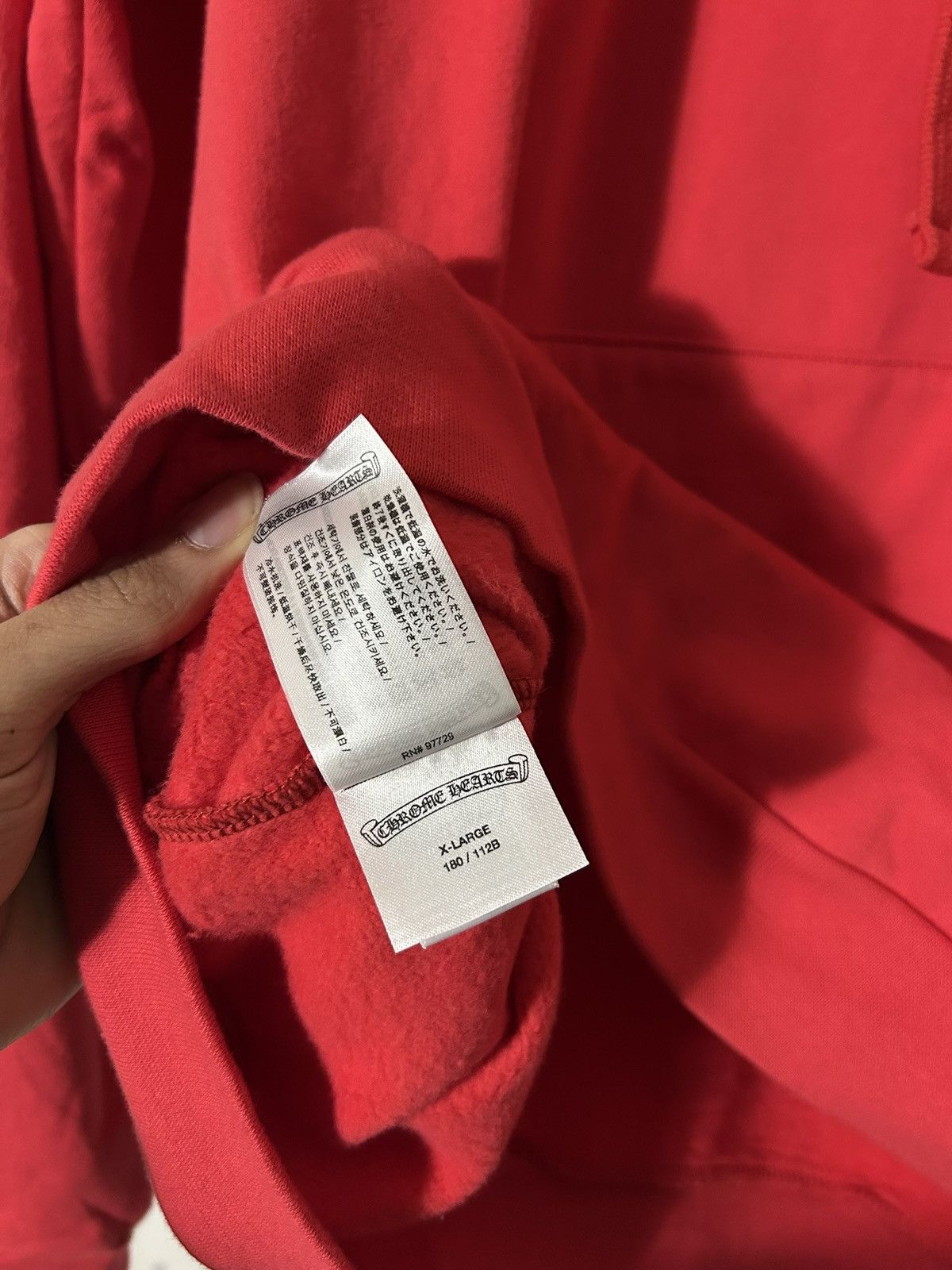 Chrome Hearts Chrome hearts hoodie red logo scroll Size US XL / EU 56 / 4 - 11 Thumbnail