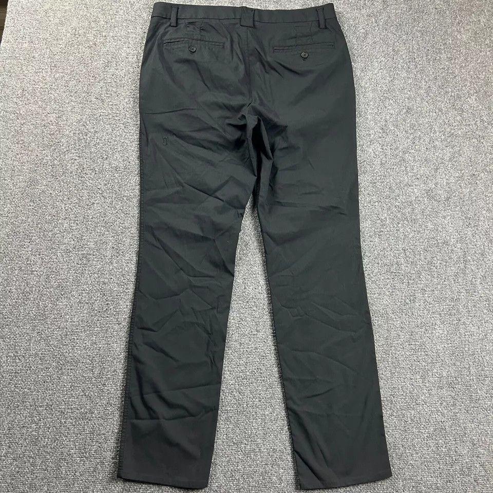 Kit and Ace Kit & Ace Pants Mens 34x32 Black Chino Casual Straight Leg Size US 34 / EU 50 - 5 Thumbnail
