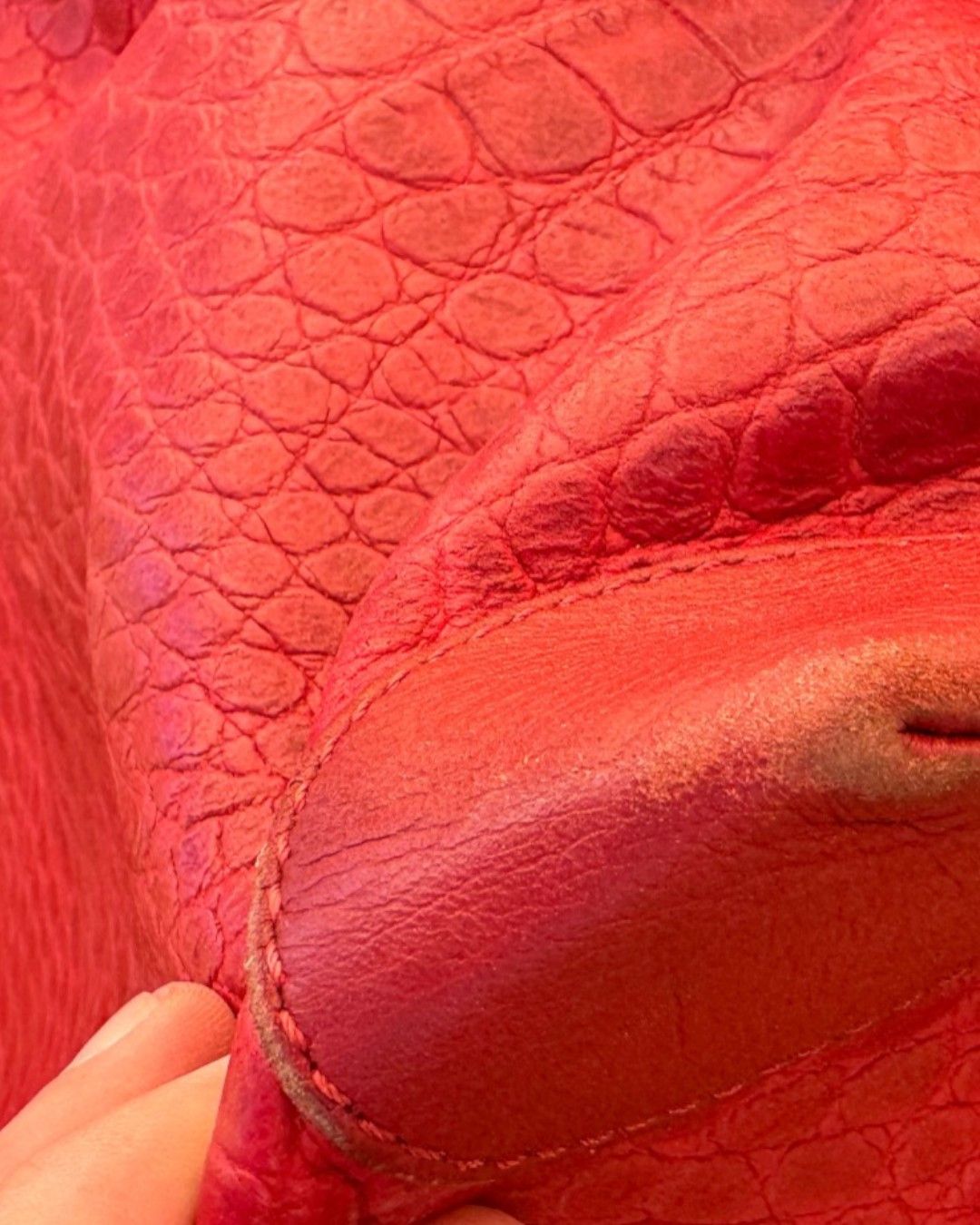 Roberto Cavalli EMBOSSED CROCODILE LEATHER HAND BAG Size ONE SIZE - 5 Thumbnail