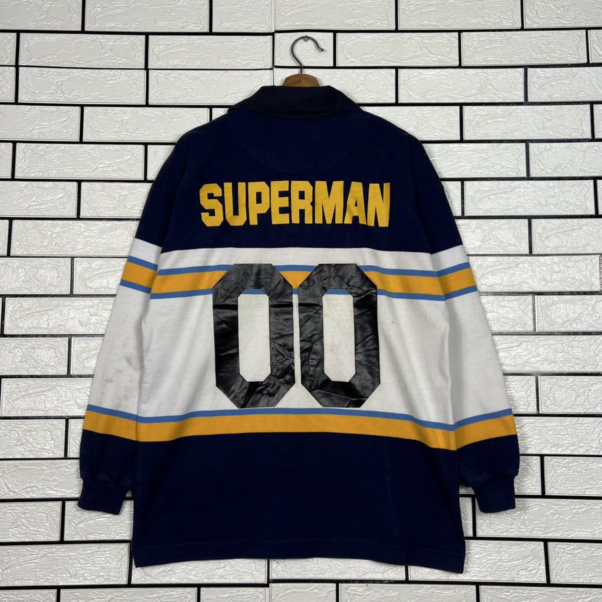 Vintage Y2k TRIPLE CROWN SUPERMAN No. 00 Polo Rugby Shirt #4027-C183 Size US XL / EU 56 / 4 - 1 Thumbnail