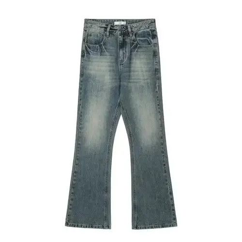 Jean fade flared grunge punk distressed jeans Size US 28 / EU 44 - 4 Thumbnail