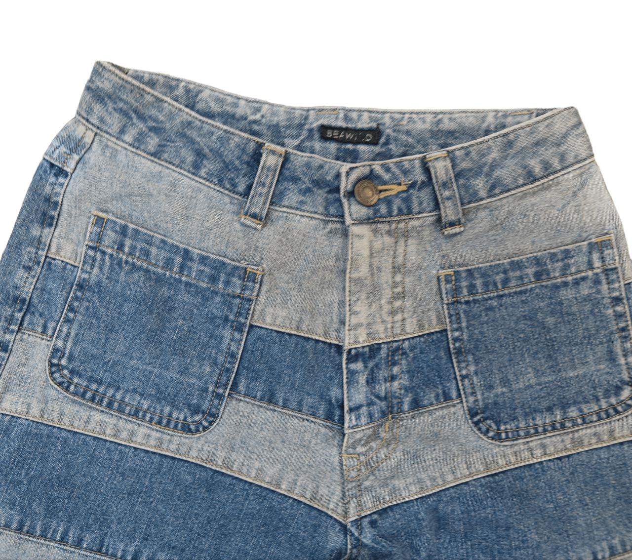Japanese Brand Japanese Seawind Reconstructed Flare Denim Size 25" / US 0 / IT 36 - 5 Thumbnail