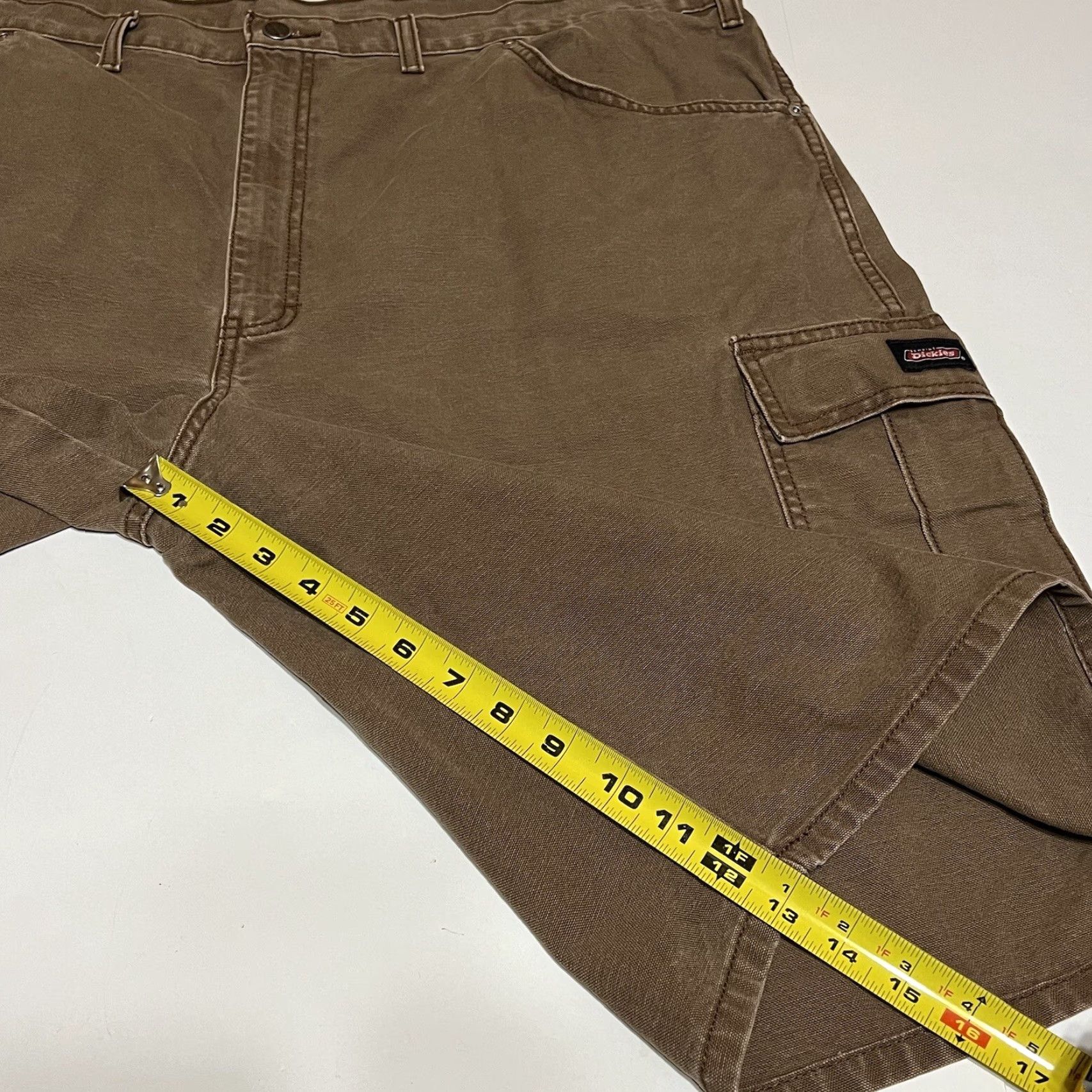 Dickies Dickies Mens Canvas Cargo Work Shorts 44x13 Brown Cargo Shorts Mens Brown Canvas Dickies 44 13 Workwear Casual Size US 44 / EU 60 - 5 Thumbnail