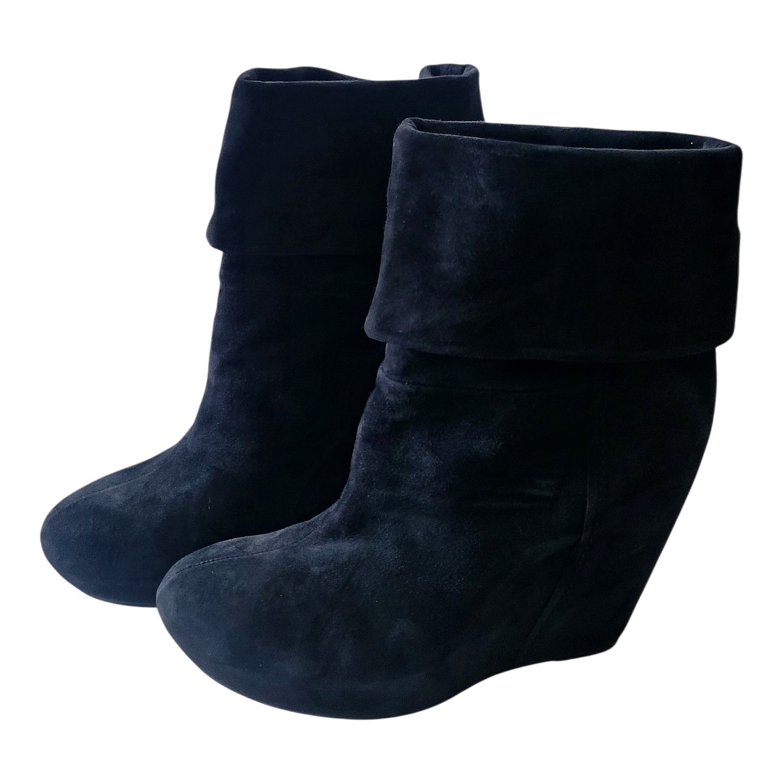 VIC MATI VIC Suede Women Blue Boots Made In Italy Size 40 Size US 9.5 / IT 39.5 - 4 Thumbnail