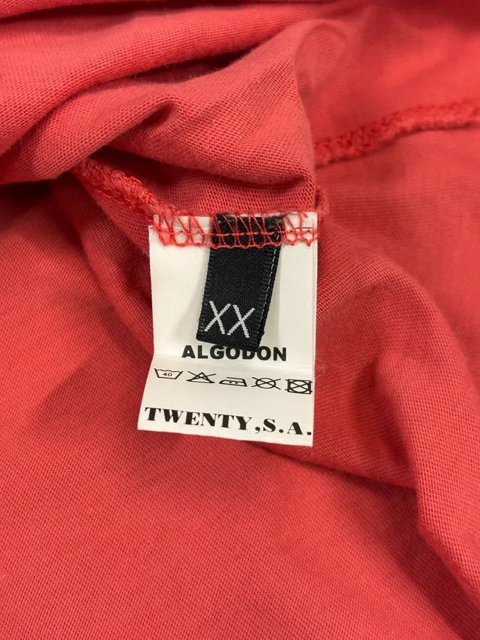 Marithe + Francois Girbaud 2000s Marithé + François Girbaud Red No More Sea T-Shirt Size US M / EU 48-50 / 2 - 9 Thumbnail