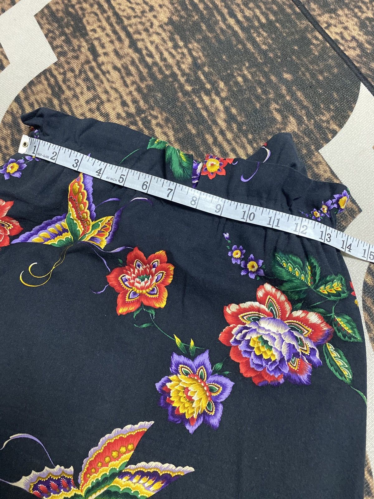 Limi Feu × Yohji Yamamoto Y’s bis LIMI mini skirt black floral Size 26" / US 2 / IT 38 - 13 Thumbnail