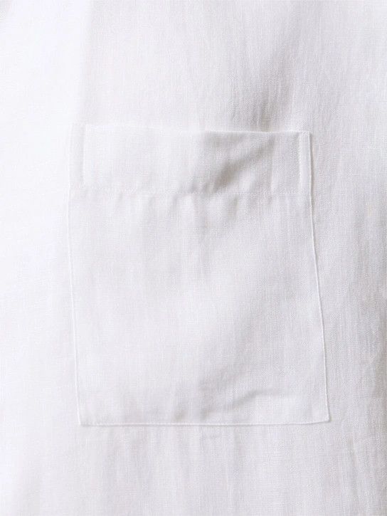 Lardini o1lsvrm0425 Linen Short Sleeves Shirt in White Size US XXL / EU 58 / 5 - 5 Thumbnail