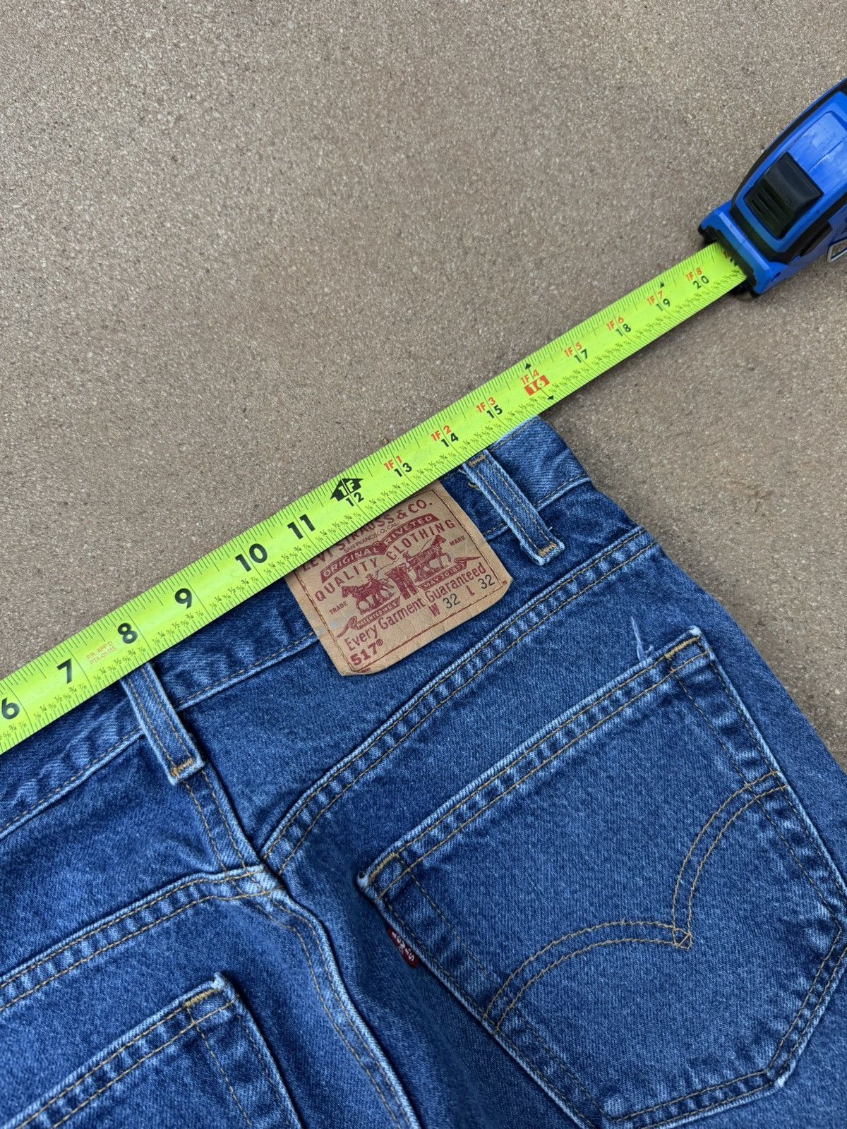 Levi's Vtg 90’s Levi’s 517 Red Tab Bootcut Flare Denim Jeans 31x30 Size US 31 - 9 Thumbnail