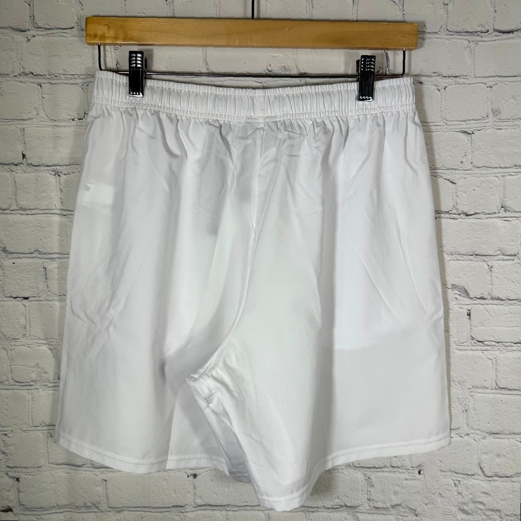 Gymshark Gymshark Mens Athletic Training Shorts White M Drawstring Pockets Logo Size US 31 - 4 Thumbnail