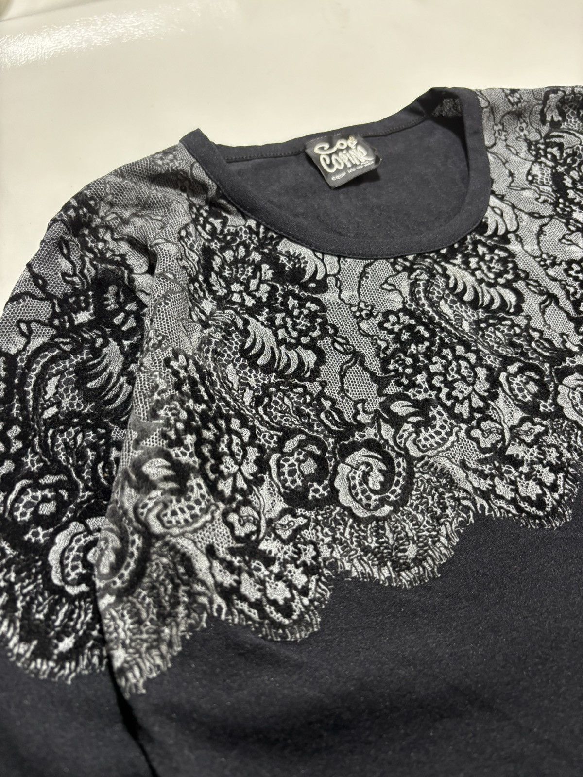 Cop Copine Cop Copine Floral velvet design Size XS / US 0-2 / IT 36-38 - 4 Thumbnail