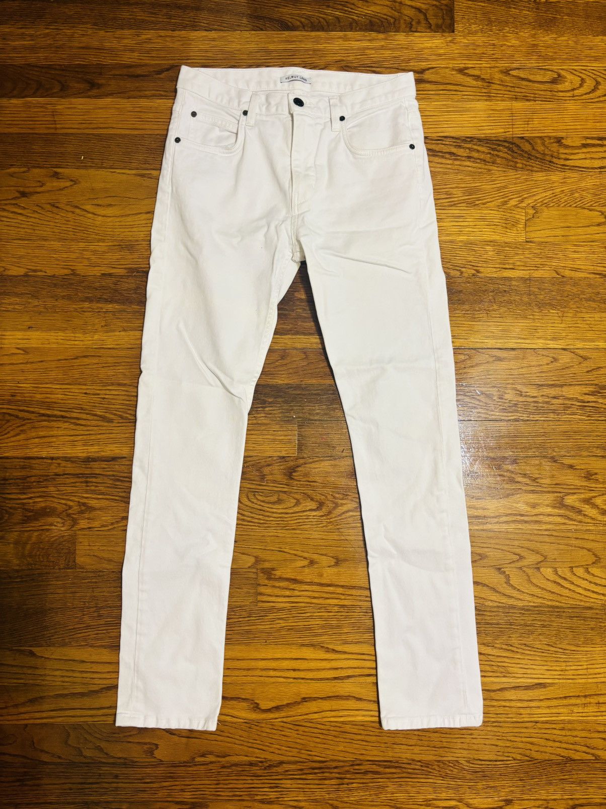 Helmut Lang white helmut lang denim Size US 29 - 1 Thumbnail