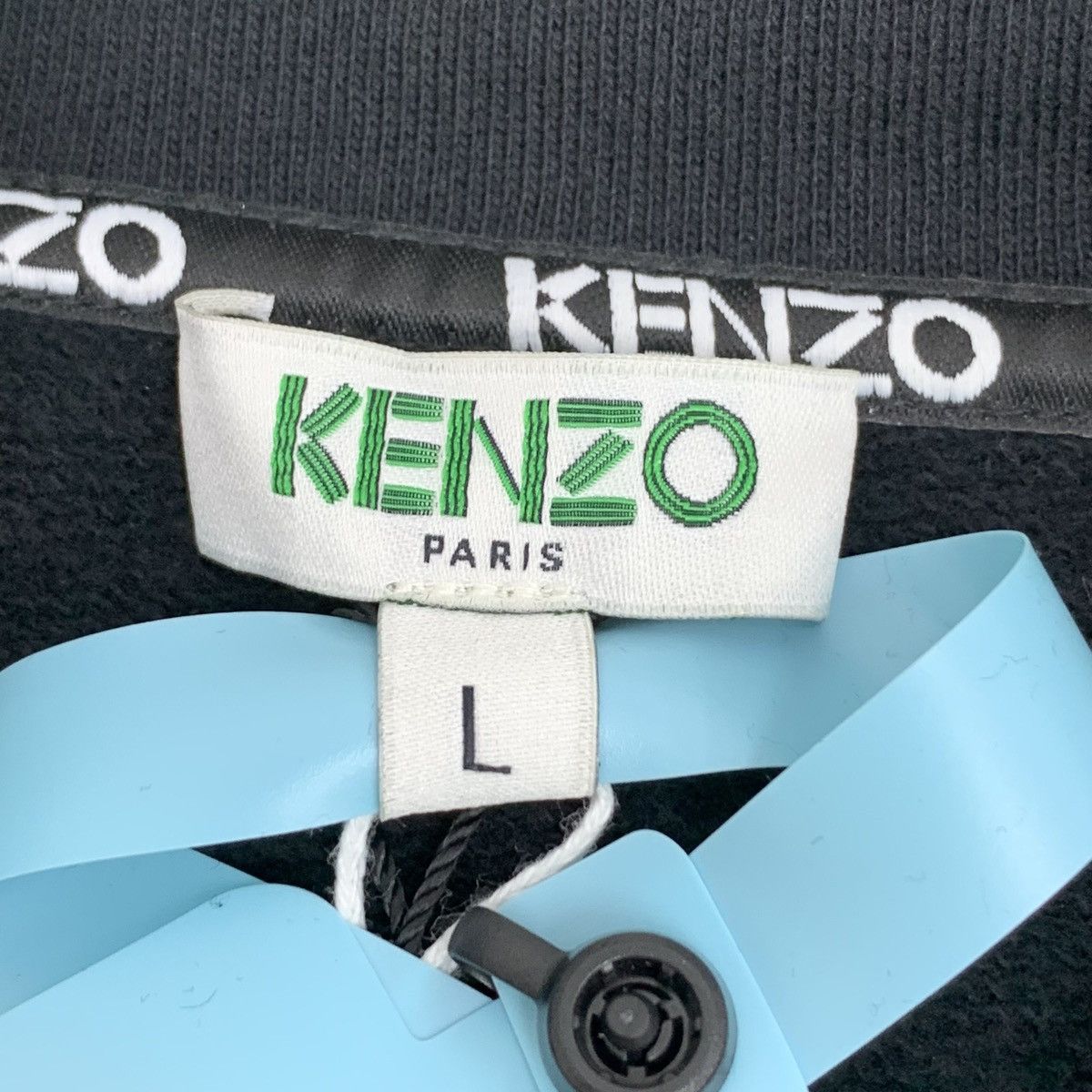 Kenzo Kenzo Black Drawstring Long Sleeve Sweatshirt K26WX Size L / US 10 / IT 46 - 5 Thumbnail