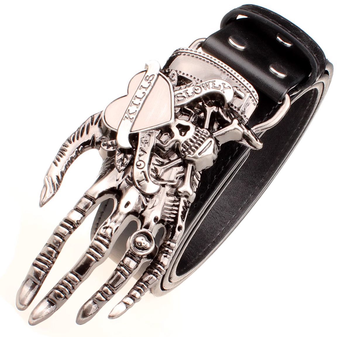 VIBE Retro Vintage Belt Riveted Belts Menswear Accessories Size ONE SIZE - 1 Thumbnail