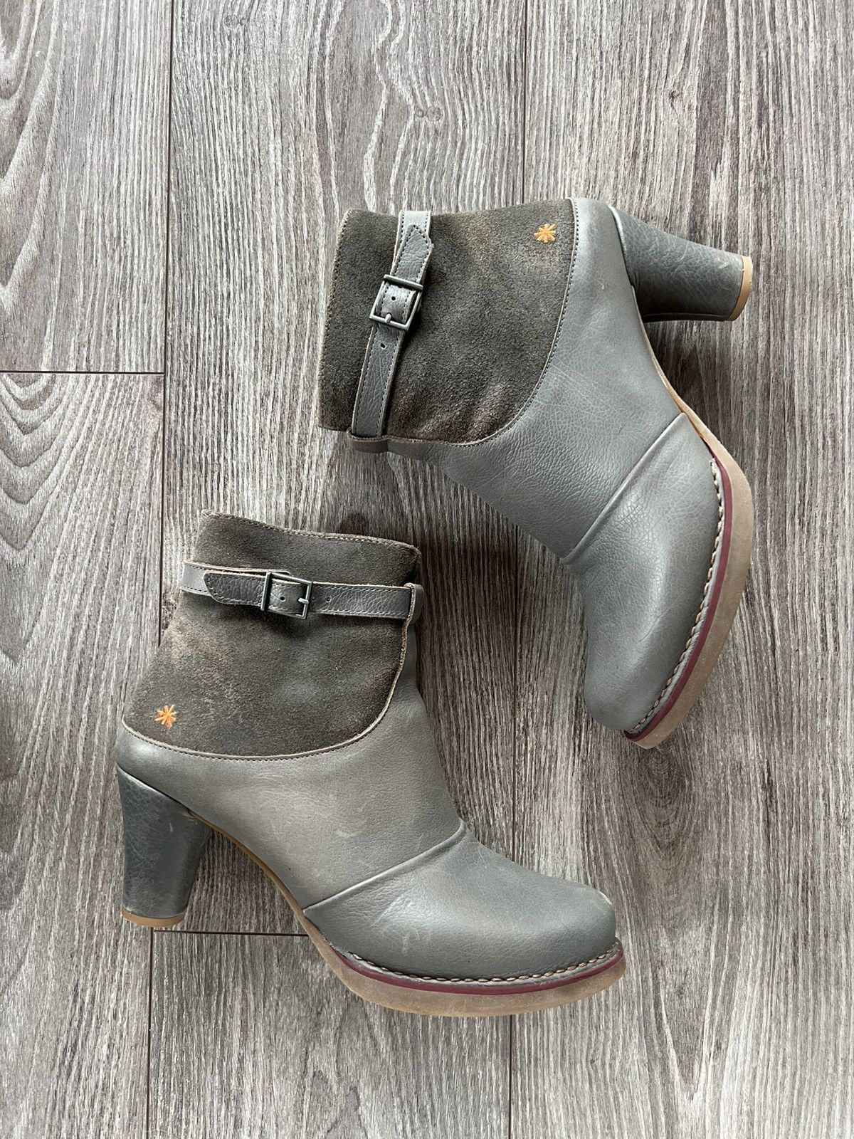 Other Rare The Art Company Cool System Leather Ykk zip Hills Boots Size US 9 / IT 39 - 6 Thumbnail