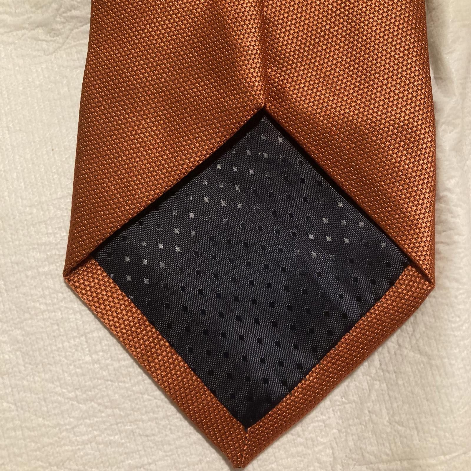 Designer S&W Shlax & Wing Orange Tie Size ONE SIZE - 5 Thumbnail