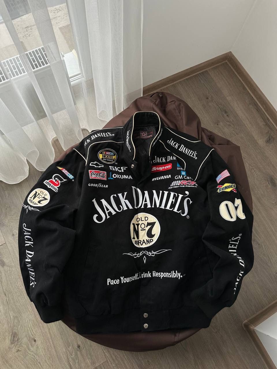 NASCAR × Vintage Vintage Jack Daniel’s NASCAR Racing Denim Black Jacket Size US M / EU 48-50 / 2 - 16 Thumbnail