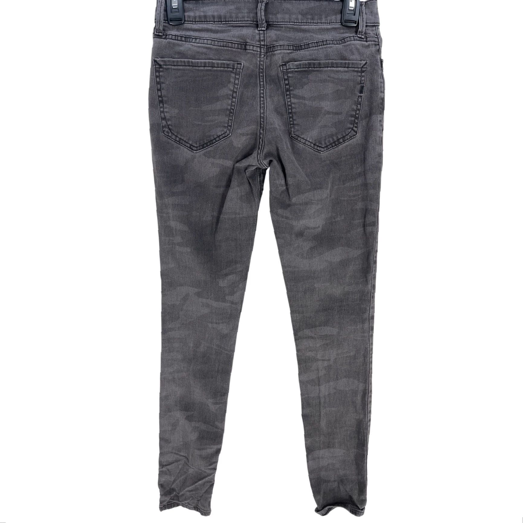 Express Express Jeans Women 0 Gray Camo Jegging Mid Rise Cotton Blend Stretch 5-Pocket Denim Vintage No Size 26" / US 2 / IT 38 - 2 Thumbnail