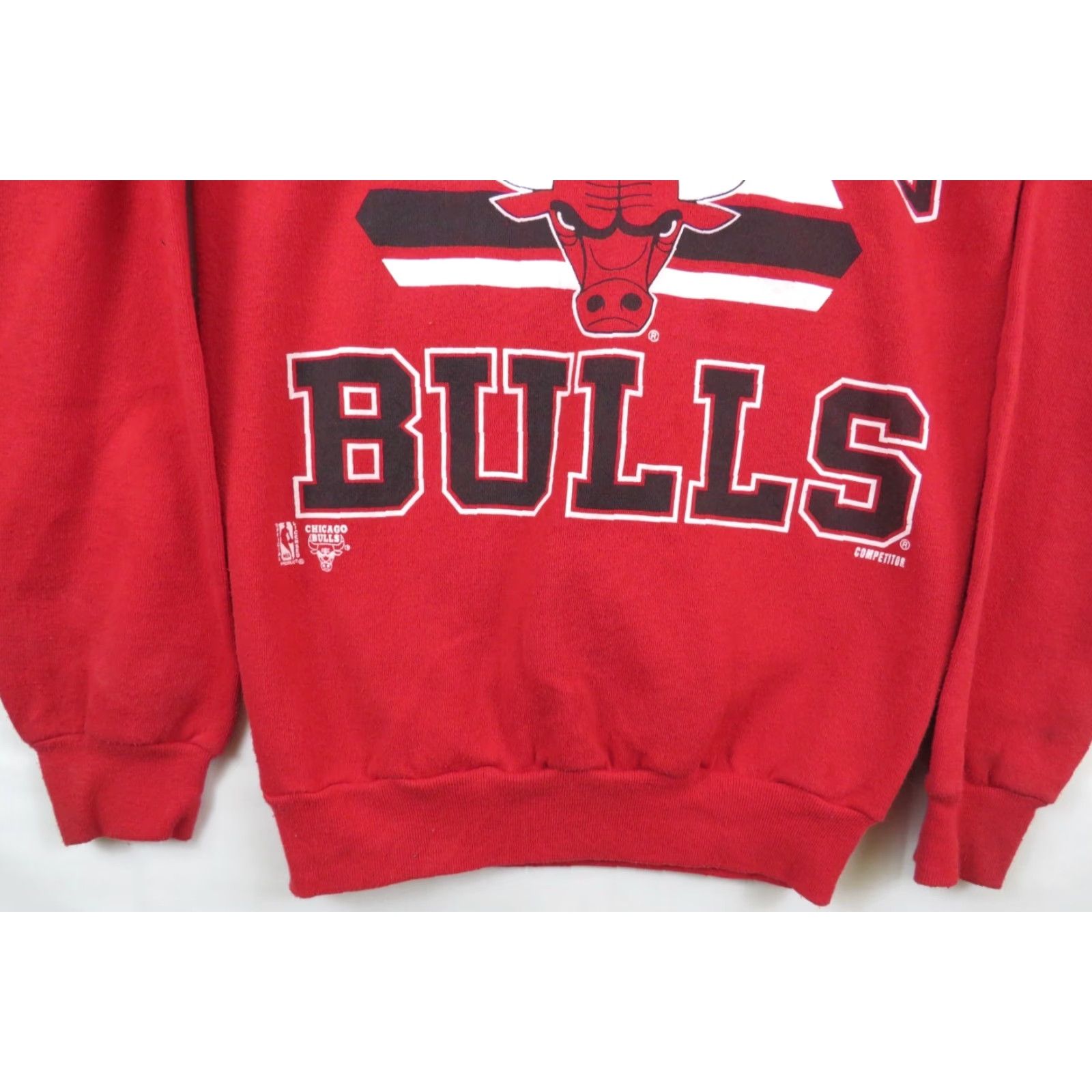 Champion VINTAGE Champion Sweatshirt Chicago Bulls Michael Jordan Era Red L Men Crew Neck Long Sleeve Pullover 90s USA Basketball Size US L / EU 52-54 / 3 - 2 Thumbnail