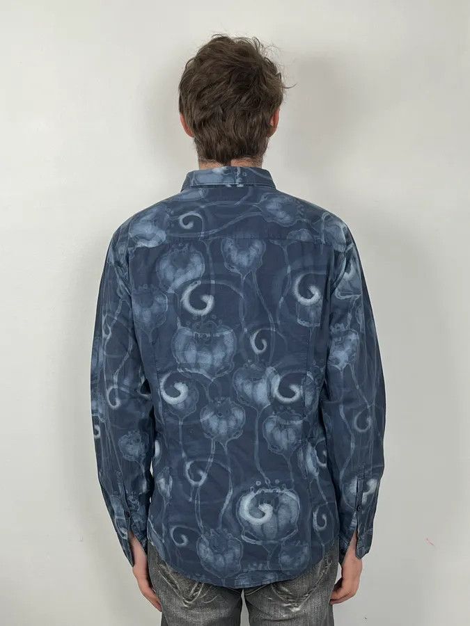 Armani 2000s Armani Black Obscure Monster Asian Shirt Size US M / EU 48-50 / 2 - 3 Thumbnail