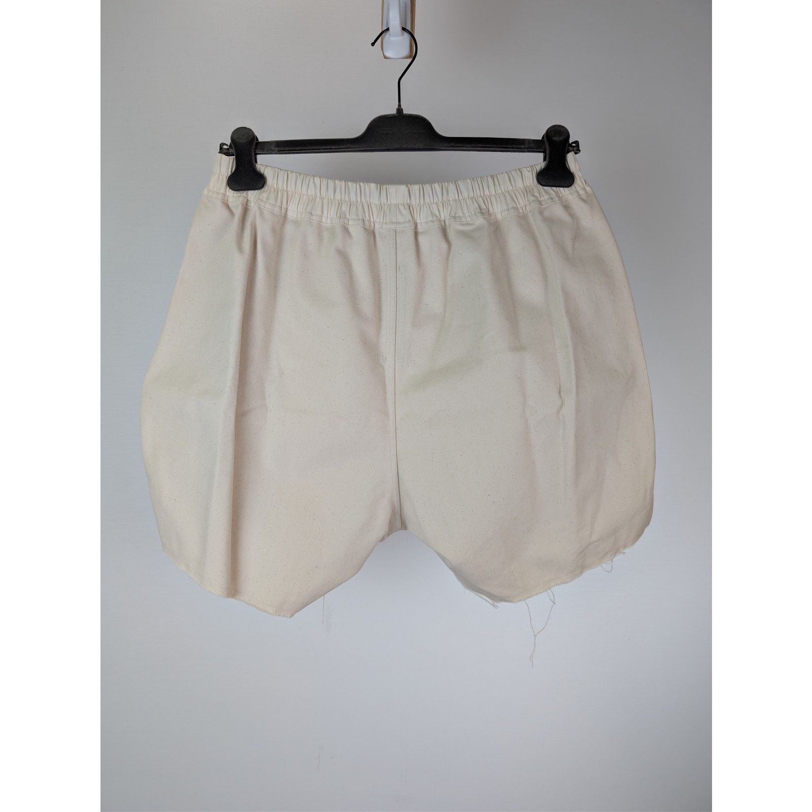 Rick Owens o1rshd1 Cotton Canvas Boxer Shorts in Beige Size US 38 / EU 54 - 13 Thumbnail
