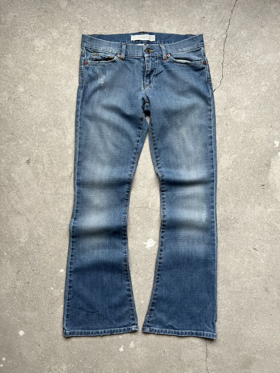 Hysteric Glamour × If Six Was Nine × Le Grande Bleu (L.G.B.) Rare Flared IfSixWasNine Junya LGB vintage jeans Size 29" - 2 Thumbnail