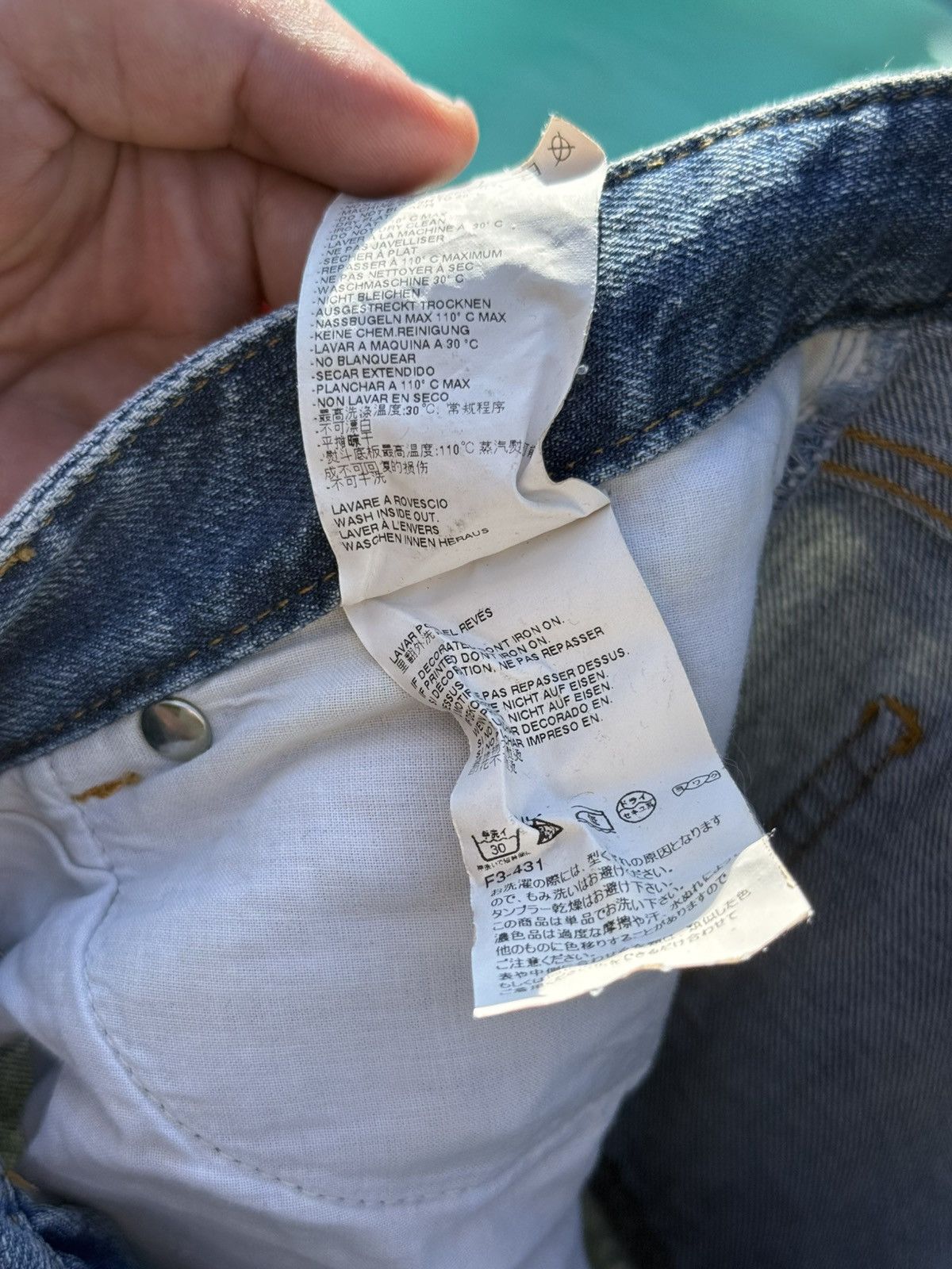 Maison Margiela Maison Martin Margiela Line 14 Slim Jeans – Light Wash Denim Size US 32 / EU 48 - 6 Thumbnail