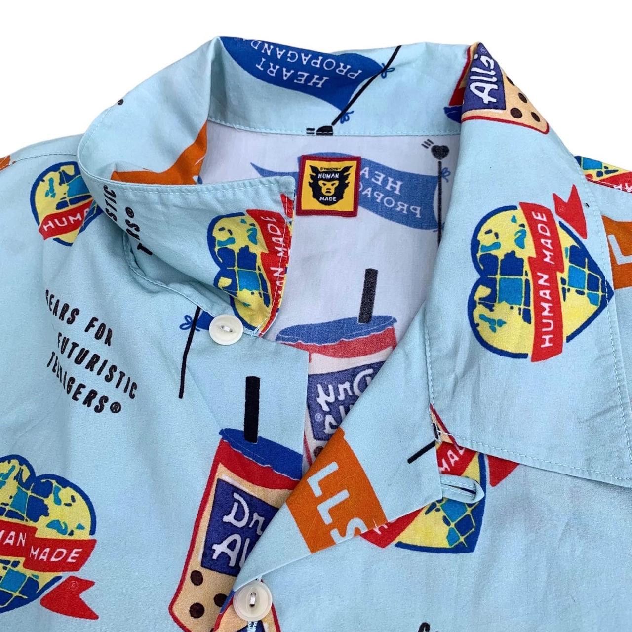 Human Made × Japanese Brand Human Made Dry Alls Print Loop Collar Shirt Size US XL / EU 56 / 4 - 2 Thumbnail