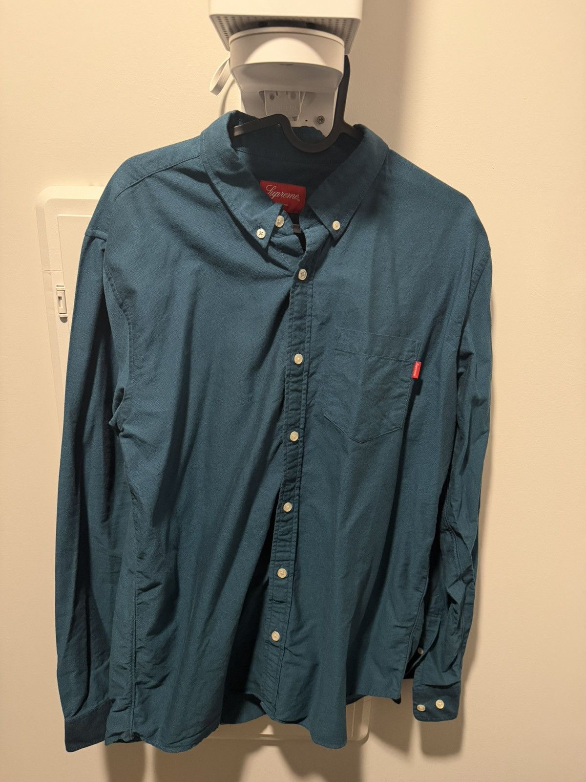 Supreme Supreme Crown Logo Oxford Button Up Shirt | Grailed