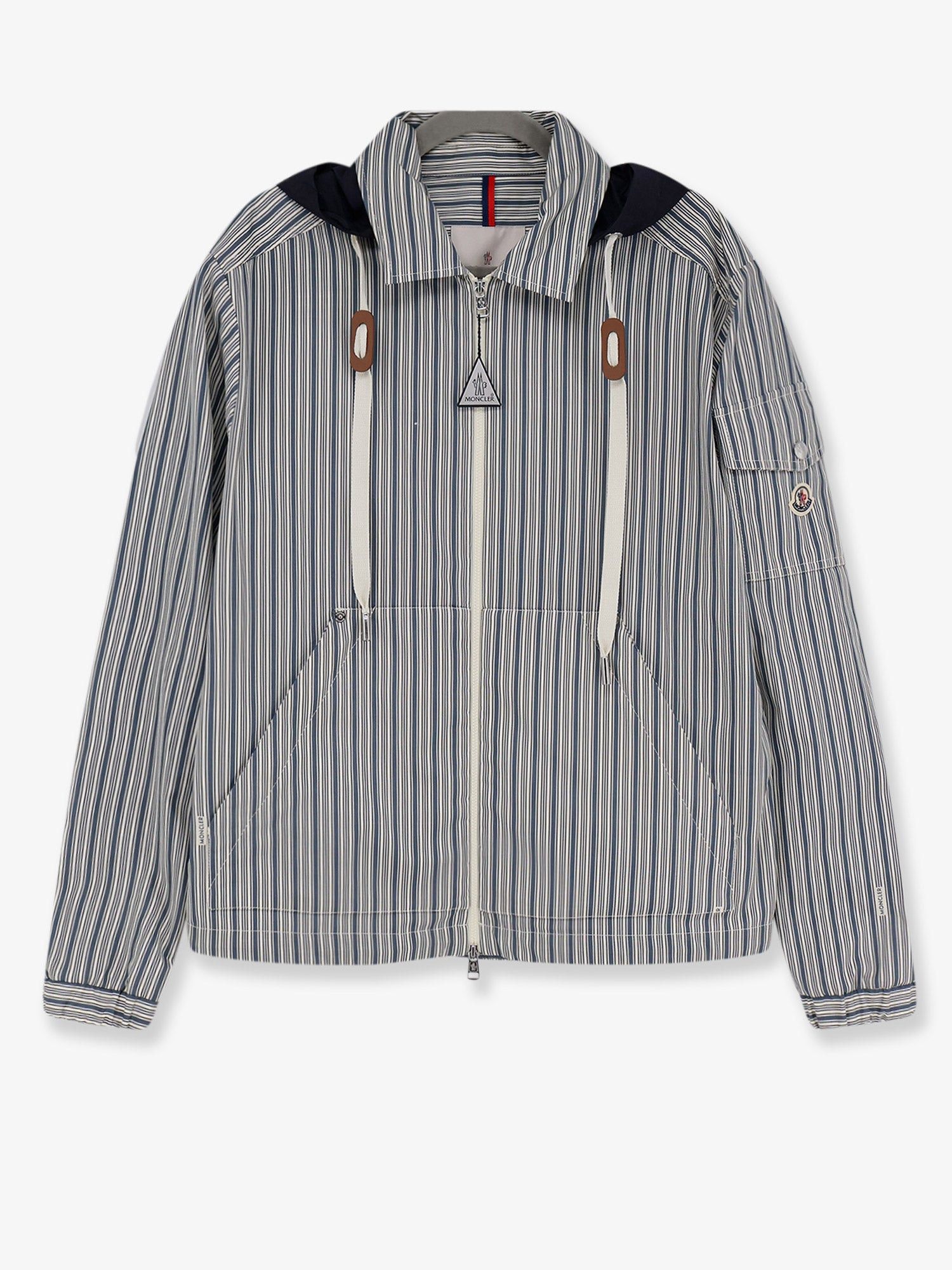 Moncler Havas Striped Cotton Jacket Size US XS / EU 42 / 0 - 1 Thumbnail