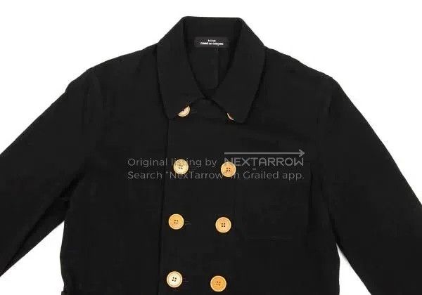 Comme des Garcons Comme Des Garcons size F Black Retro Double Breasted Coat Size S / US 4 / IT 40 - 4 Thumbnail