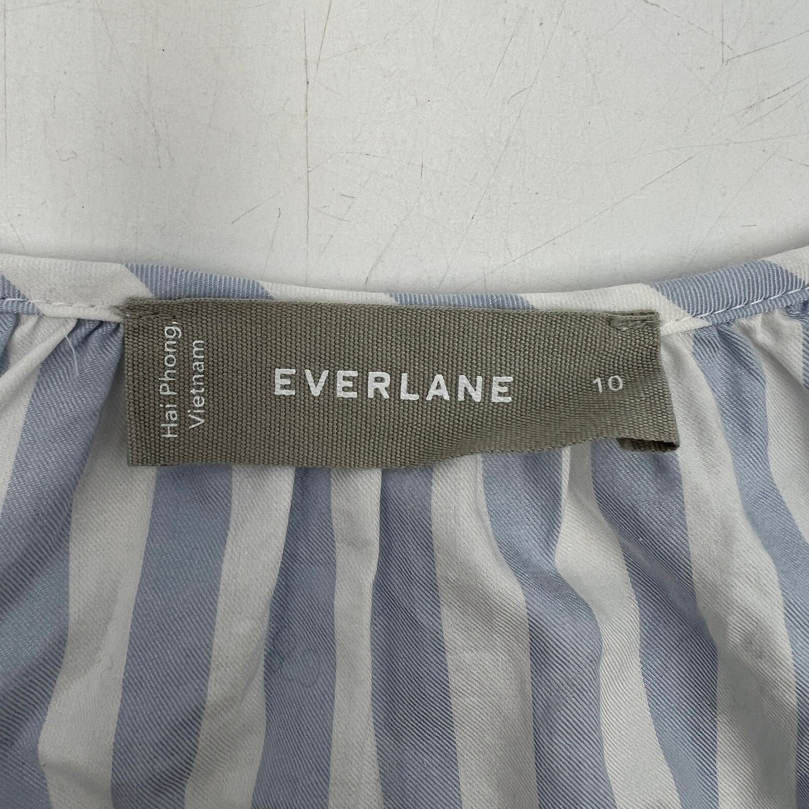 Everlane Everlane The Silky Cotton Balloon Sleeve Top Blue Size M / US 6-8 / IT 42-44 - 3 Thumbnail