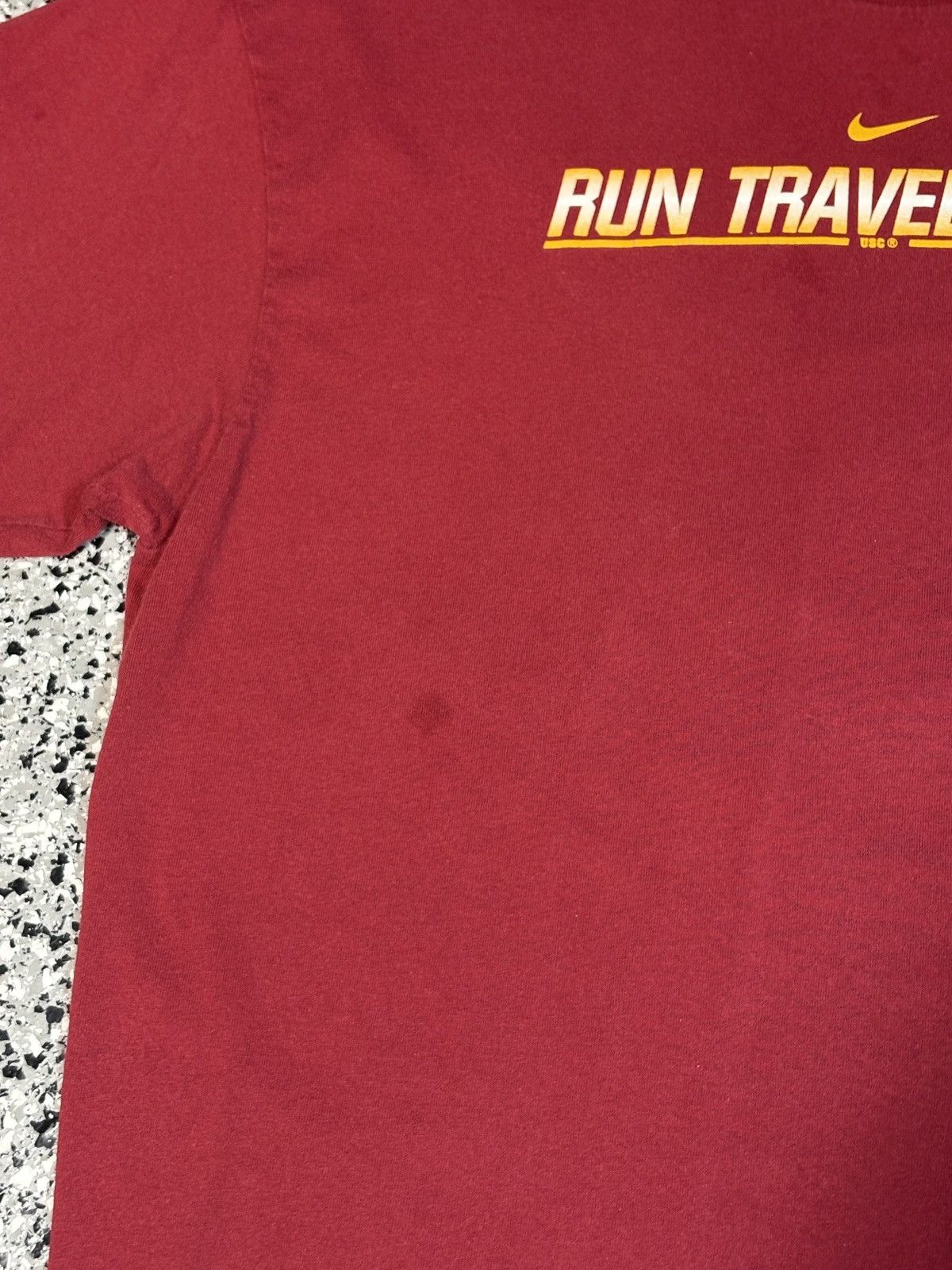 NCAA Vintage 2000s Nike USC Trojans “Run Traveler Run” Sz XL 0537 Size US XL / EU 56 / 4 - 7 Thumbnail