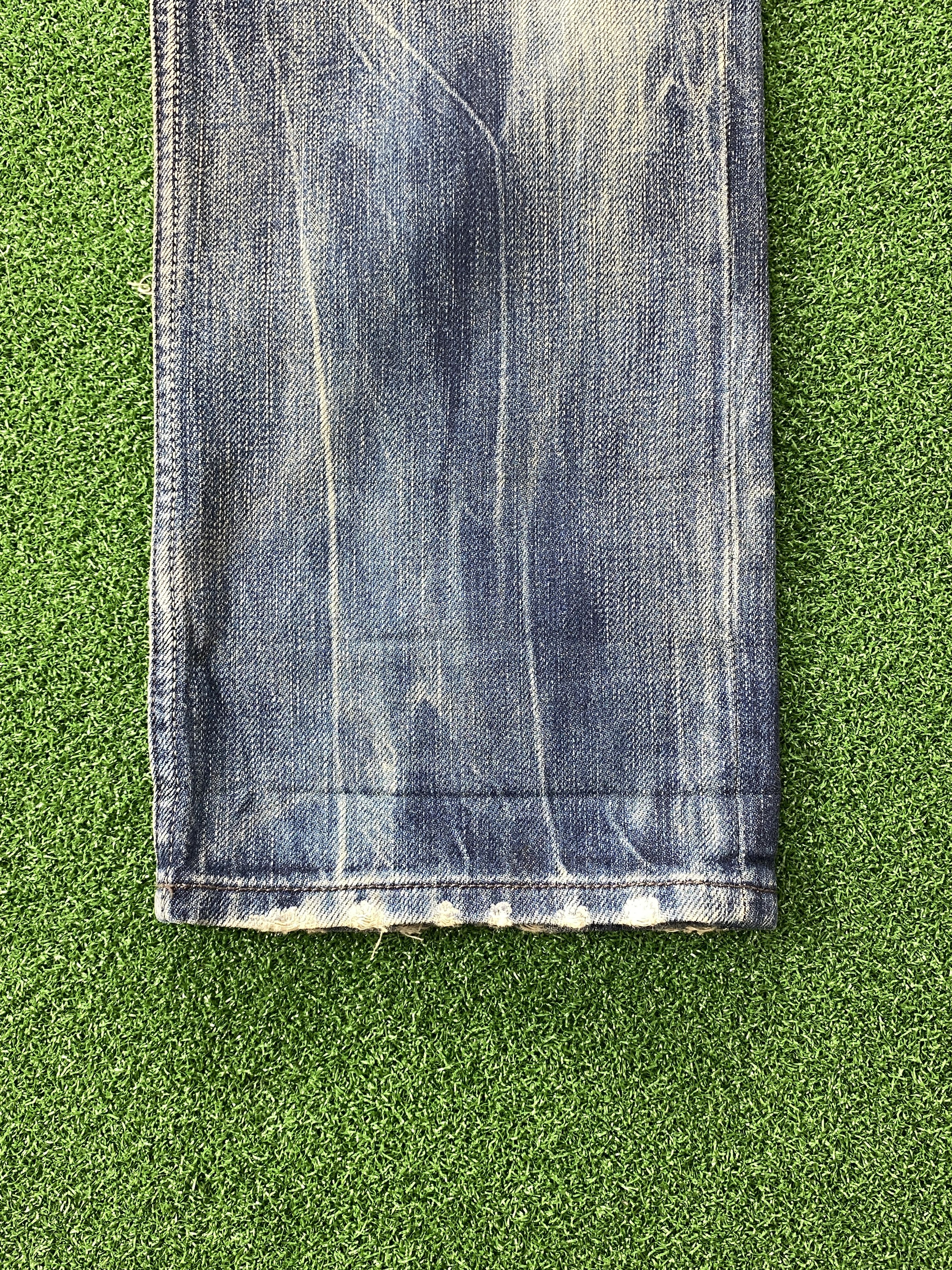 Diesel 💢 Selvedge Vintage Diesel Industry Faded Blue Jeans CP0077 Size US 32 / EU 48 - 8 Thumbnail