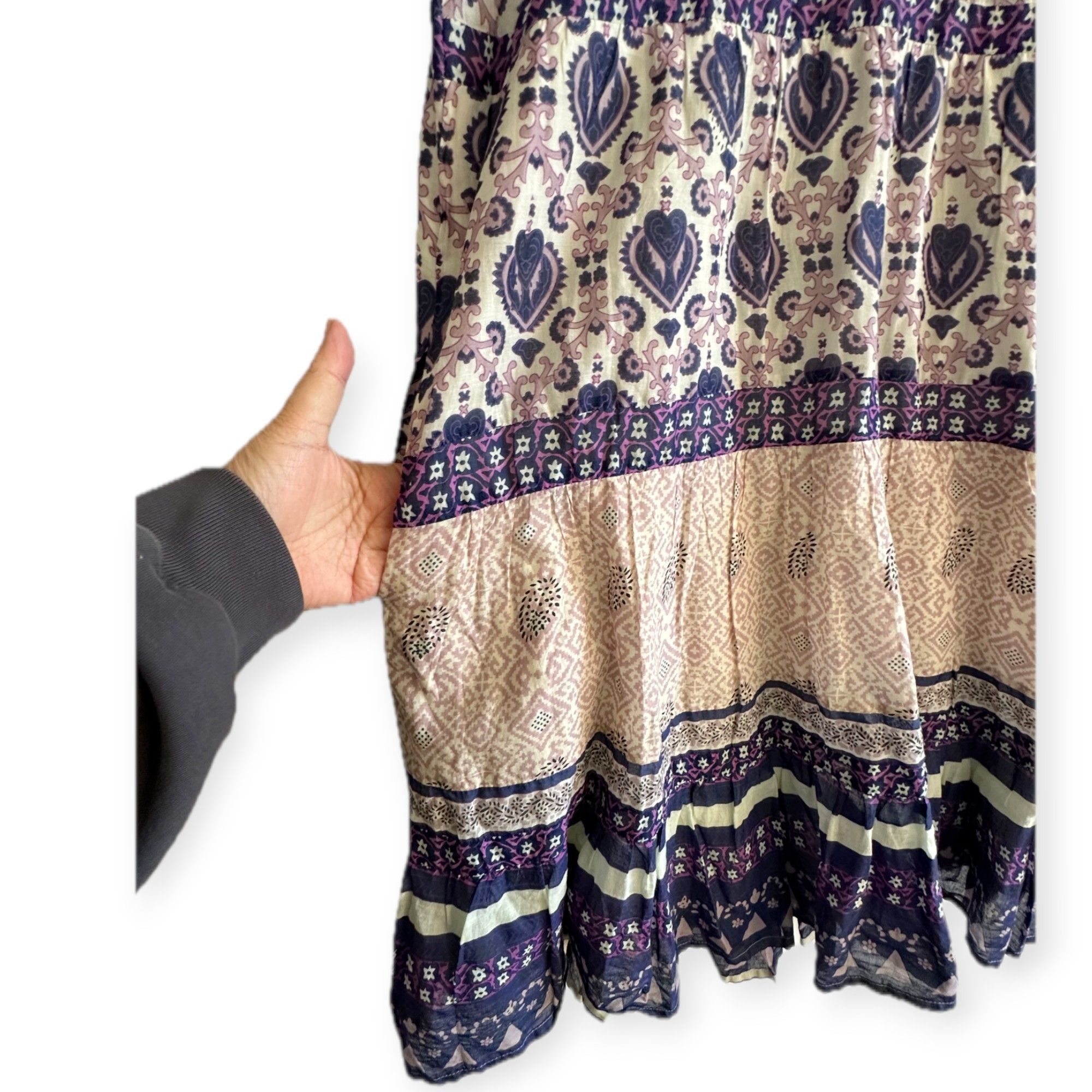 Sea New York Sea New York Violet Border Print Mini Dress S NWT Cotton Size S / US 4 / IT 40 - 12 Thumbnail