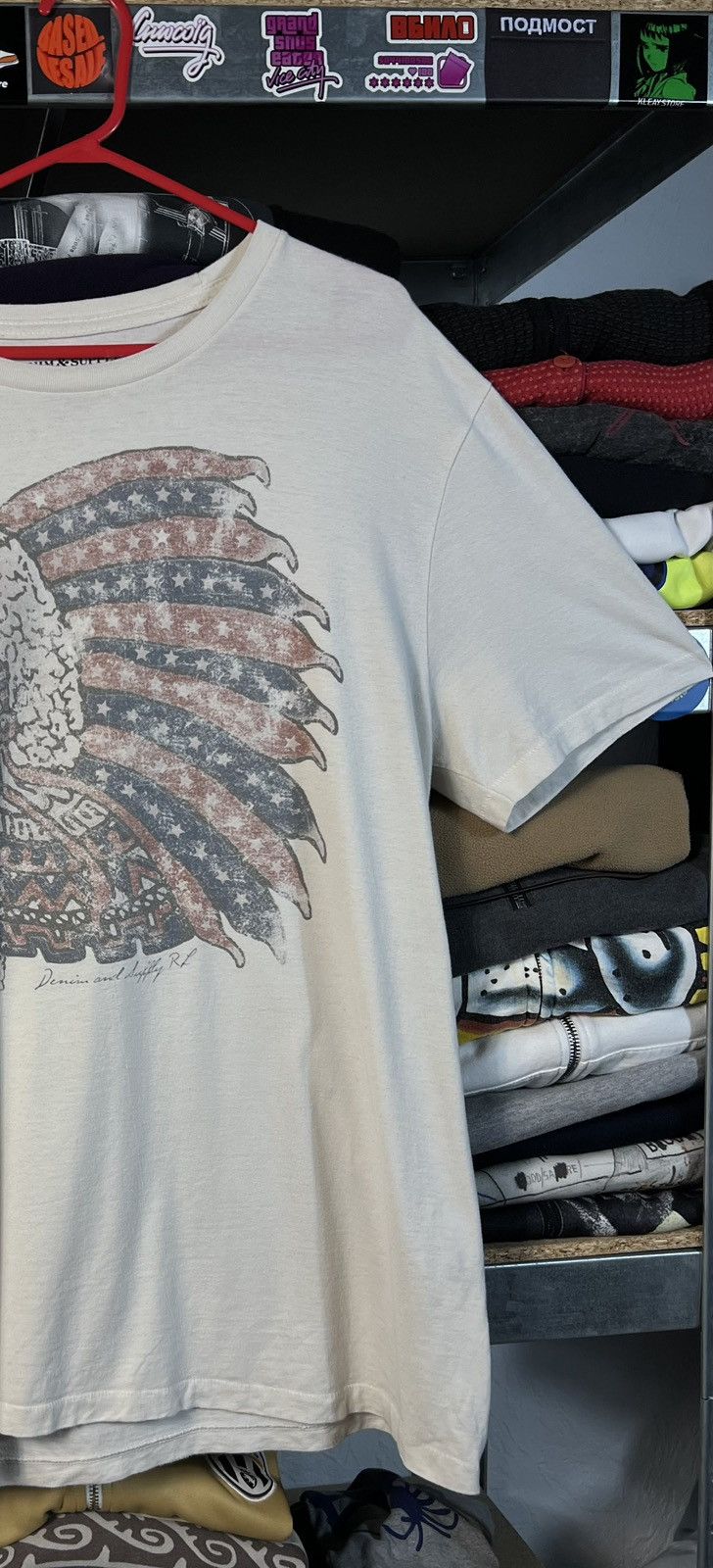 Denim & Supply Ralph Lauren *RARE* Denim & Supply Ralph Lauren Aztec USA Flag Shirt Size US L / EU 52-54 / 3 - 2 Thumbnail