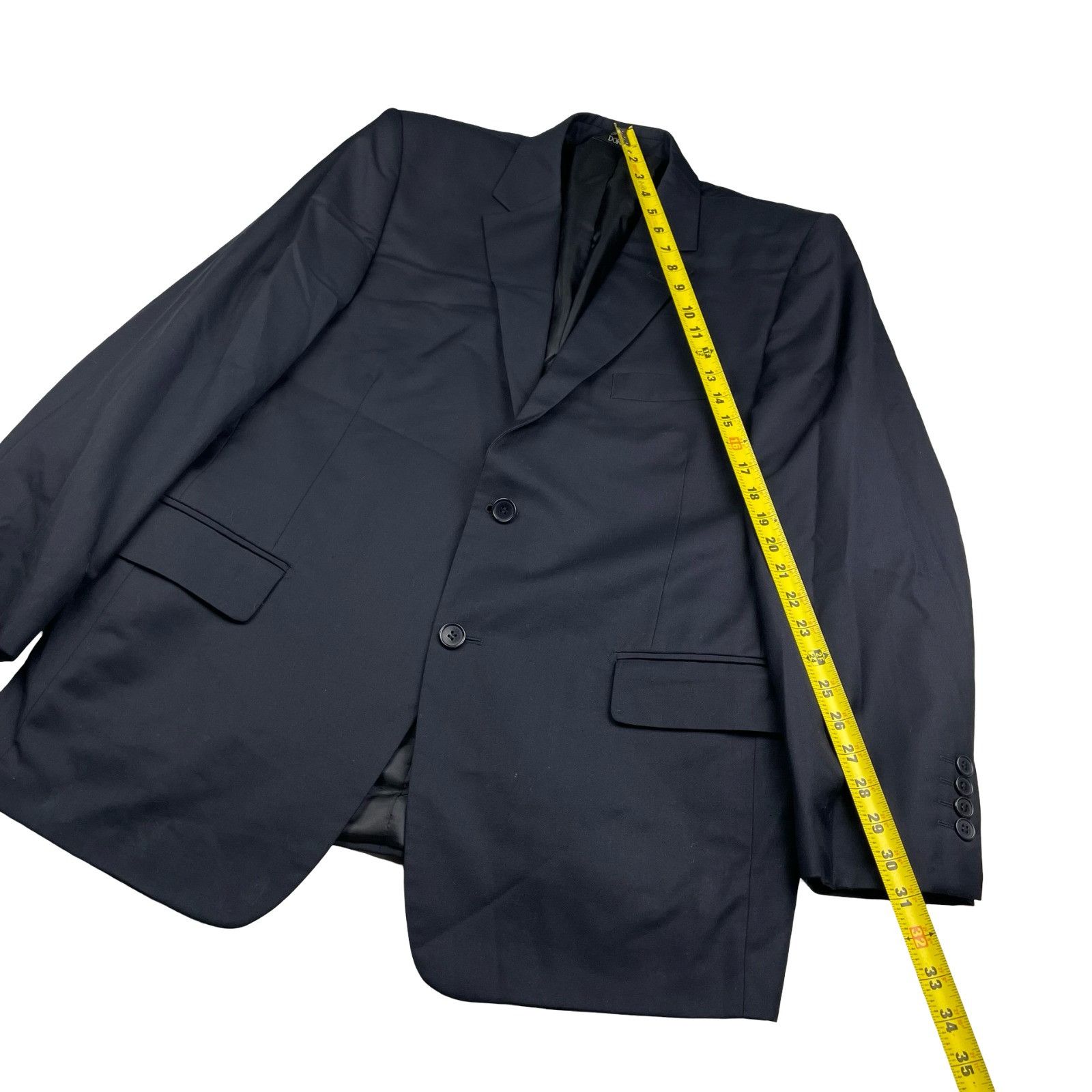 Other Dormel Men’s Bespoke Wool Blend 2-Button Suit Navy Blue • 42 Size 42R - 10 Thumbnail