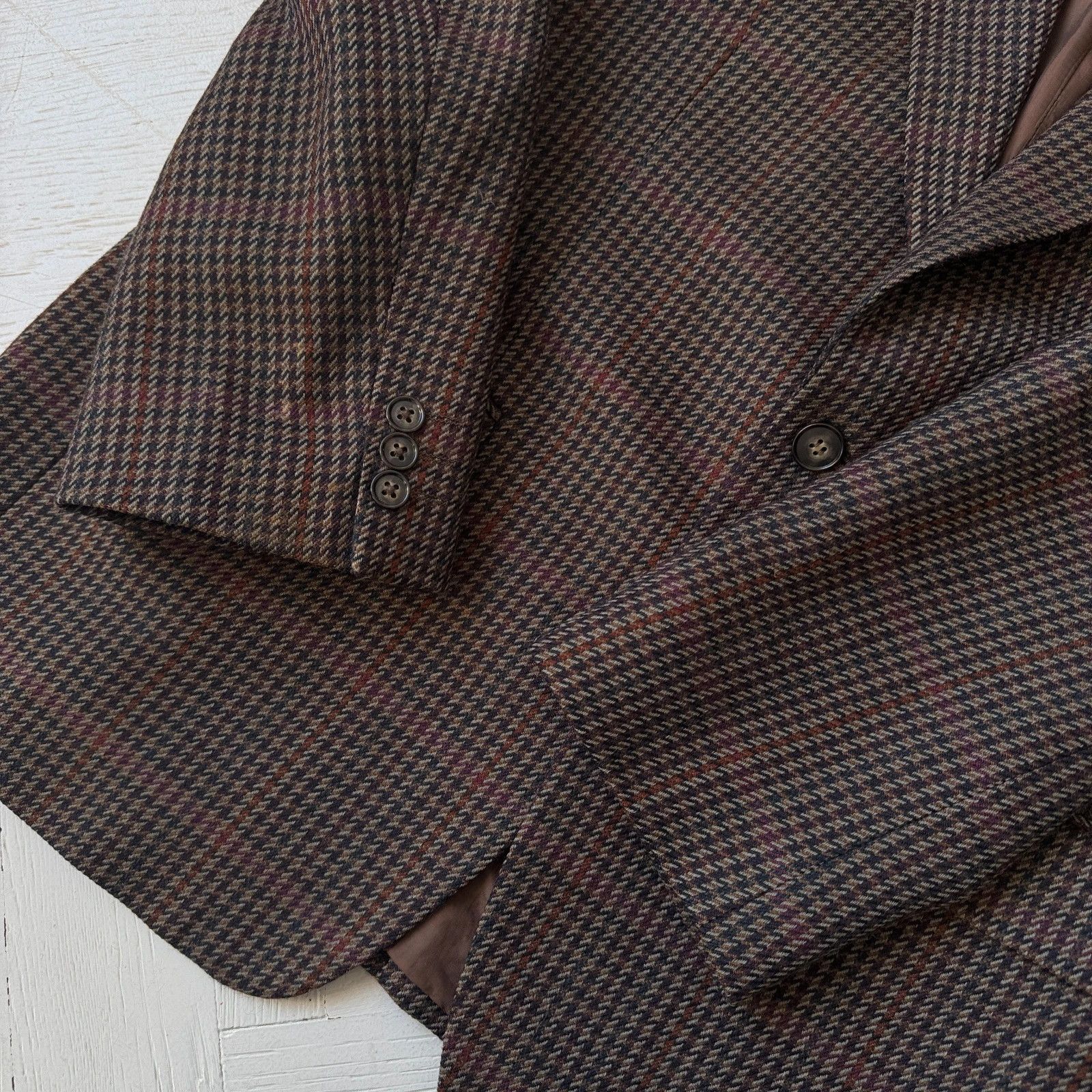 Vintage Vintage Pure Wool Plaid Jacket Ivy Quiet Luxury British Fit Size US M / EU 48-50 / 2 - 5 Thumbnail