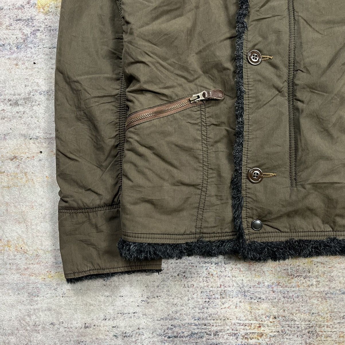If Six Was Nine × Johnbull × Le Grande Bleu (L.G.B.) Vintage Johnbull military trim fur lined jacket Goa style Size US L / EU 52-54 / 3 - 7 Thumbnail