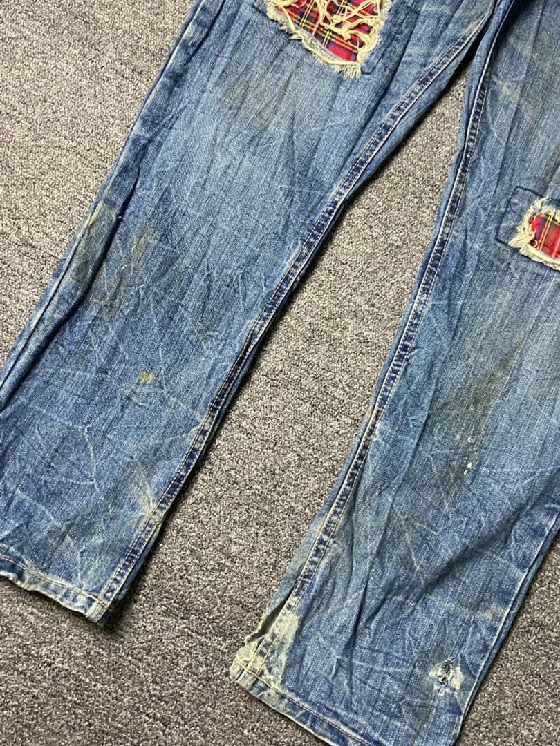 Japanese Brand Japanese Brand Distressed Denim Ripped Patchwork Jeans (137) Size US 31 - 11 Thumbnail