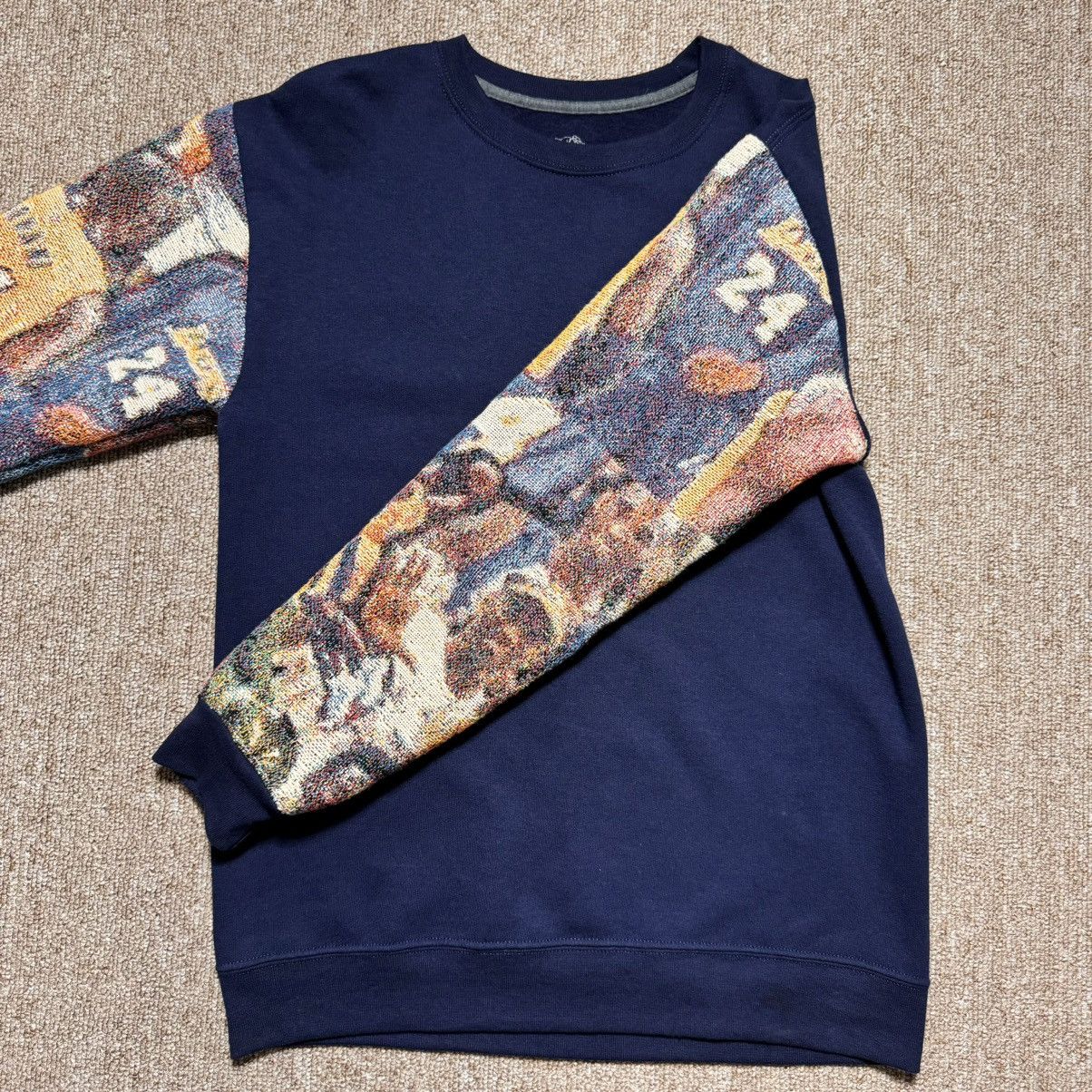 Fruit Of The Loom × Nike Kobe Bryant Custom Knit Sleeve Sweatshirt AMAZING DETAILS Size US S / EU 44-46 / 1 - 15 Thumbnail
