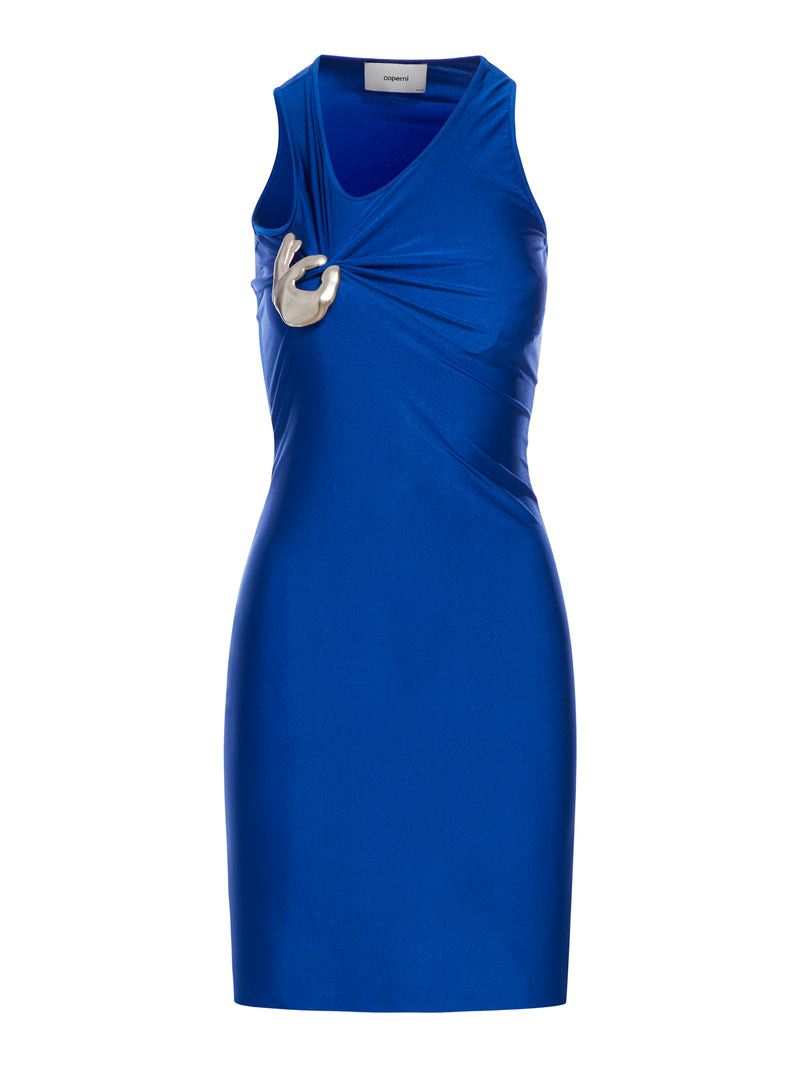 image of Coperni Single Emoji Dress in Blue, Women's (Size XS)