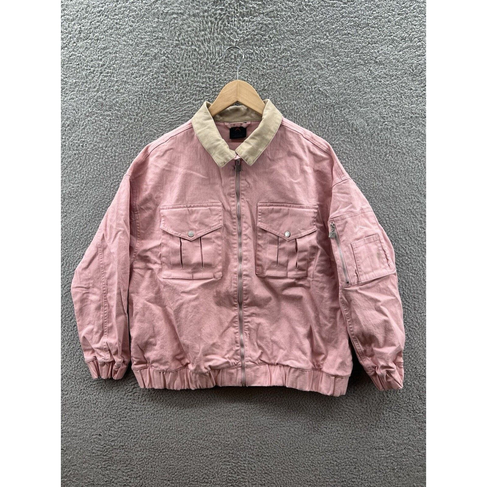 Jordan Brand Air Jordan Renegade Canvas Jacket Pink FN5674-607 Size Large Size L / US 10 / IT 46 - 1 Thumbnail