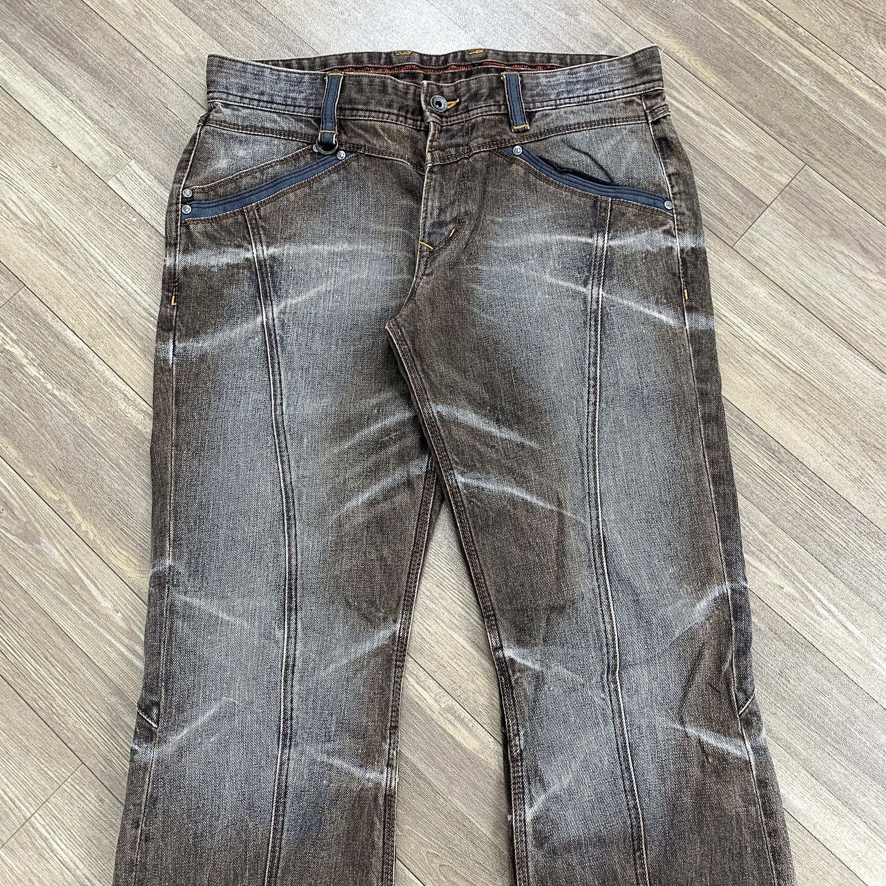 If Six Was Nine × Japanese Brand × Le Grande Bleu (L.G.B.) 2000’s Nicole CFM Clawmark Denim Pants Size US 32 / EU 48 - 3 Thumbnail